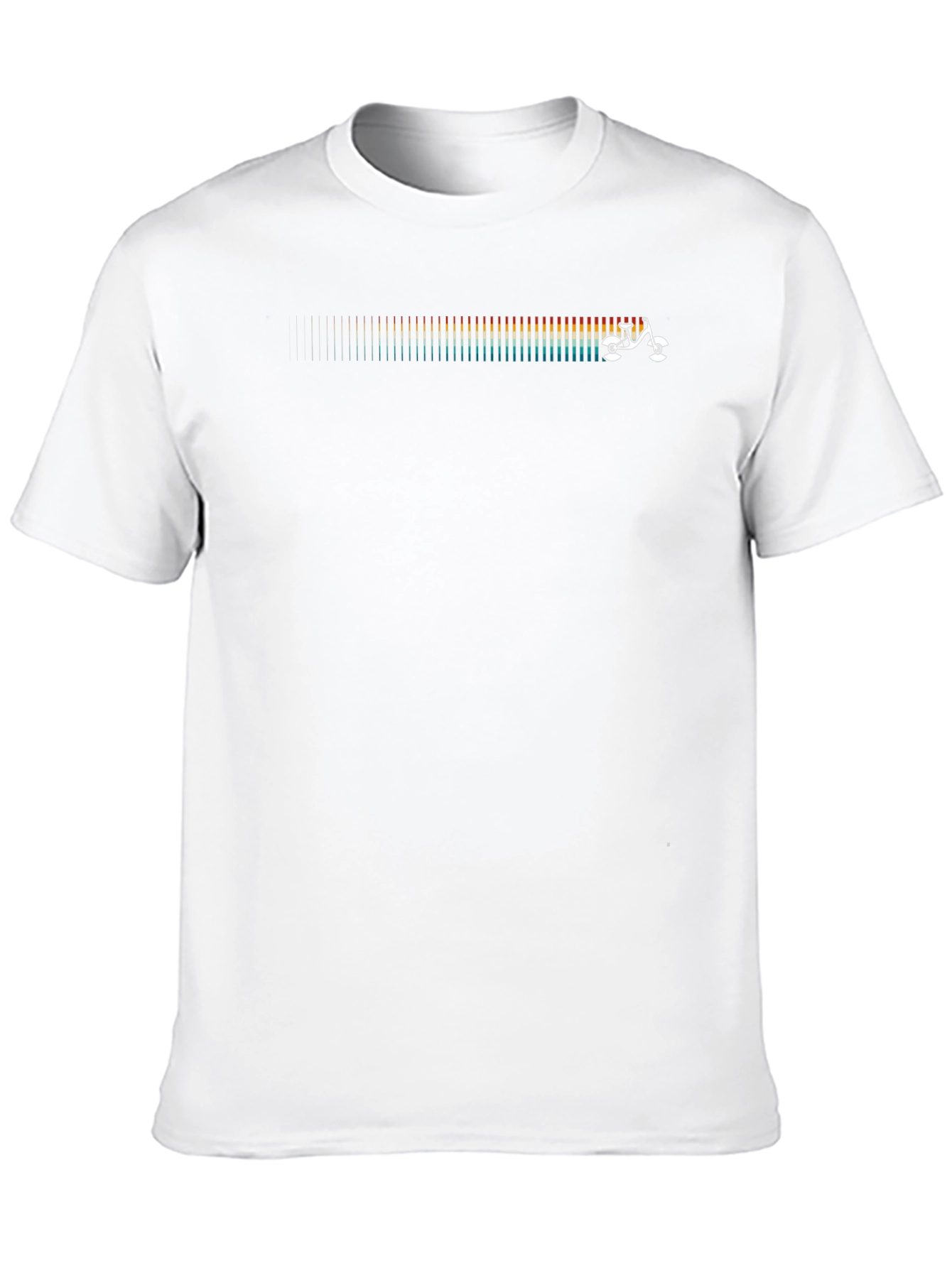 Retro Spectrum Quad Skate Black T-Shirt