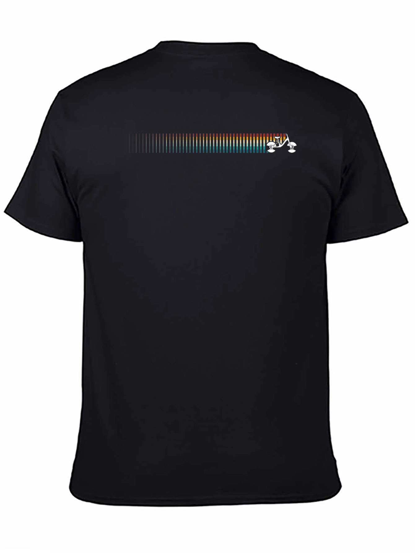 Retro Spectrum Quad Skate Black T-Shirt