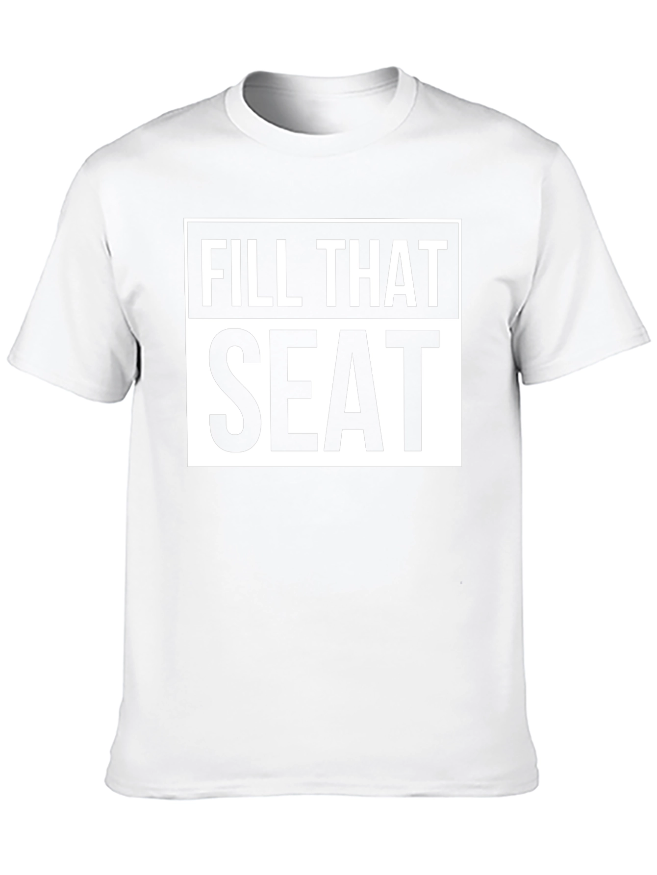 Fill That Seat Graphic T-Shirt - Black Cotton Tee