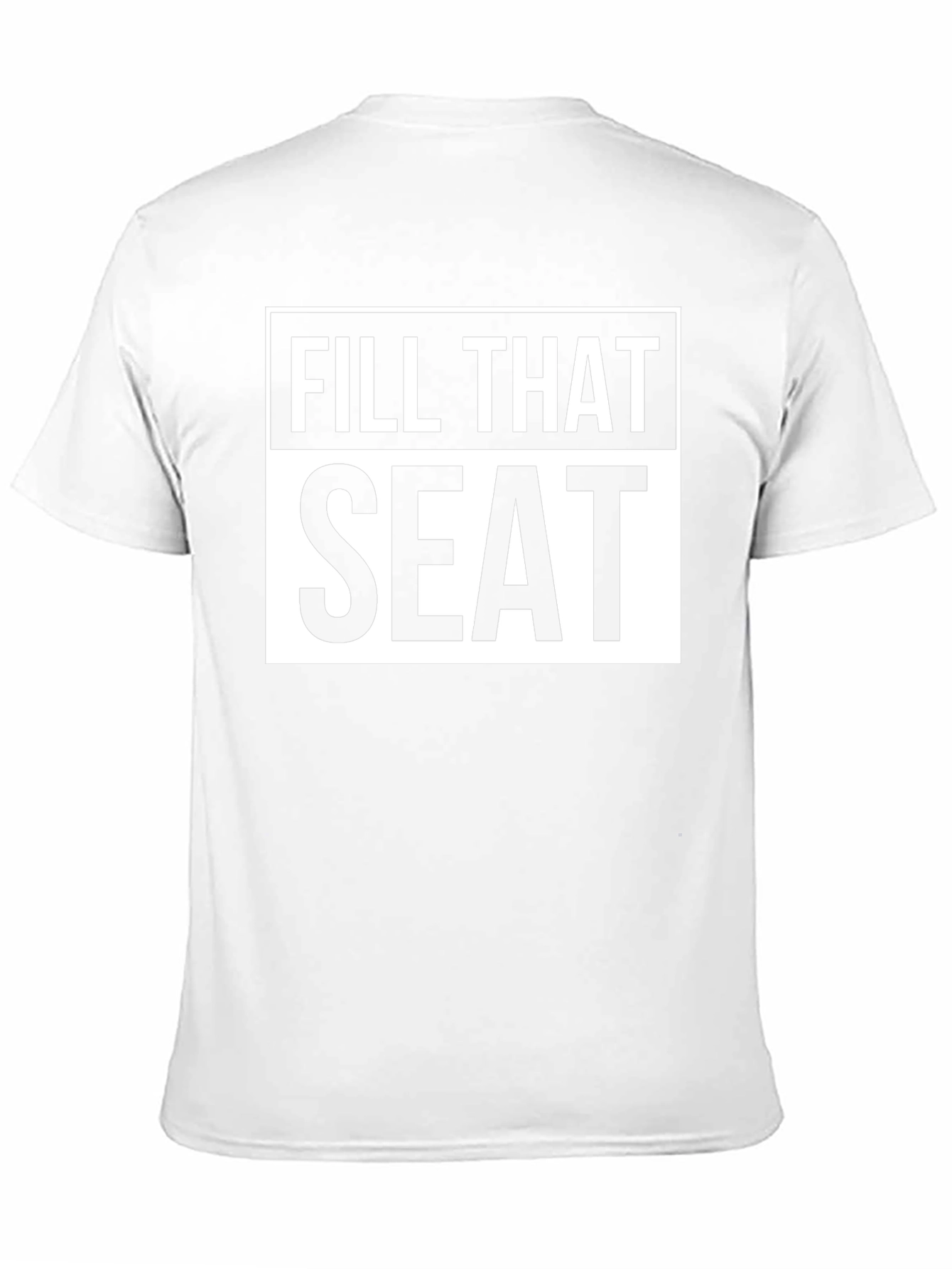 Fill That Seat Graphic T-Shirt - Black Cotton Tee