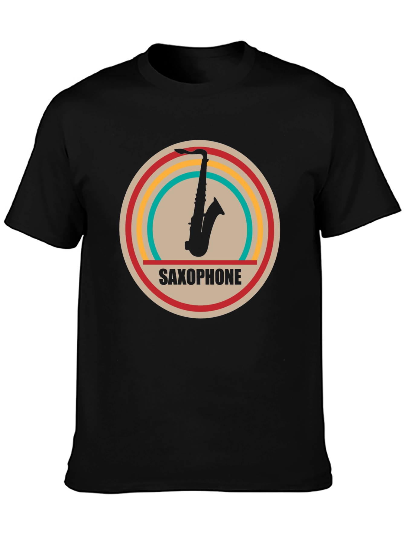 Saxophone Graphic Tee - Retro Music Lovers Shirt