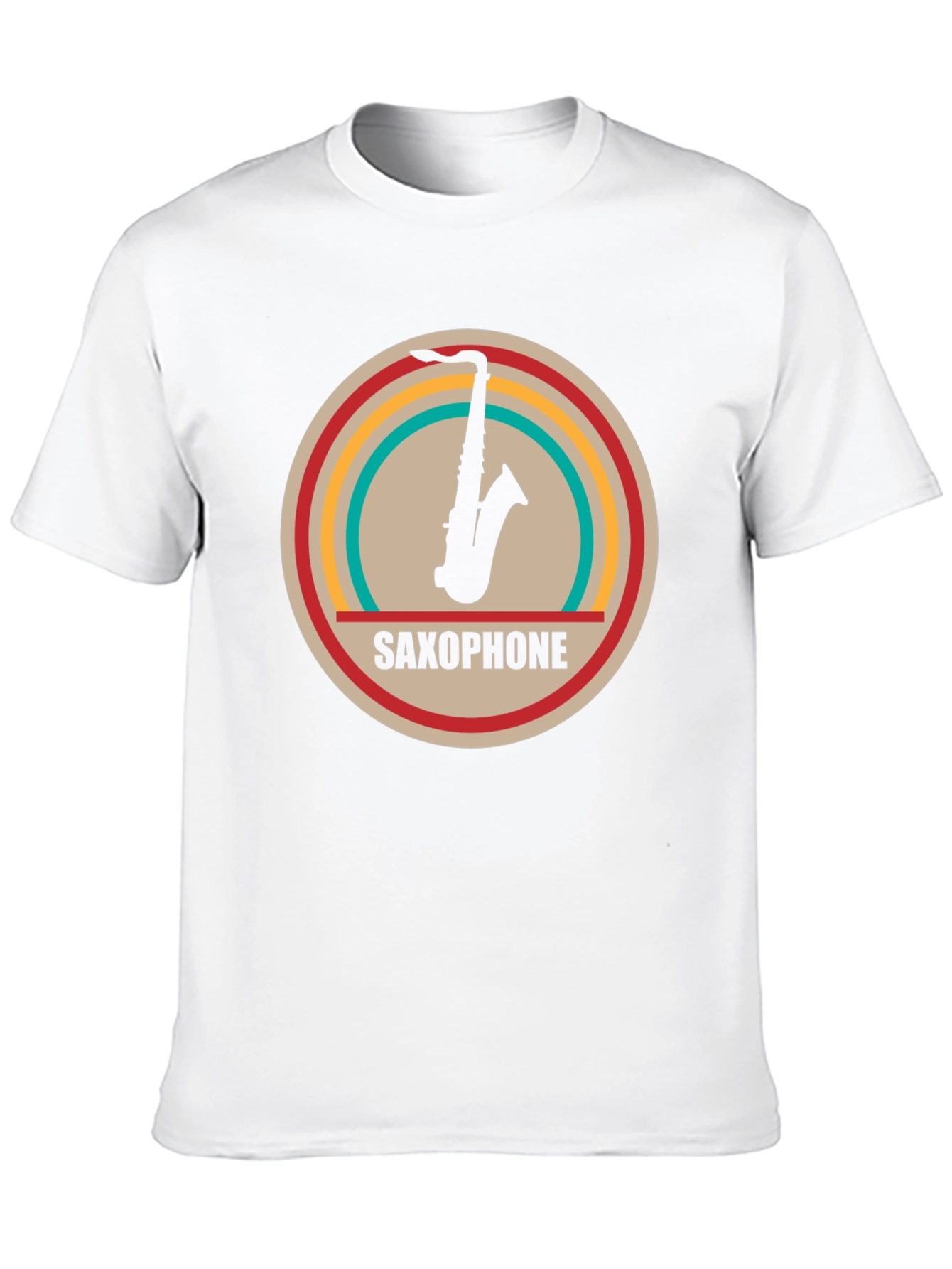 Saxophone Graphic Tee - Retro Music Lovers Shirt