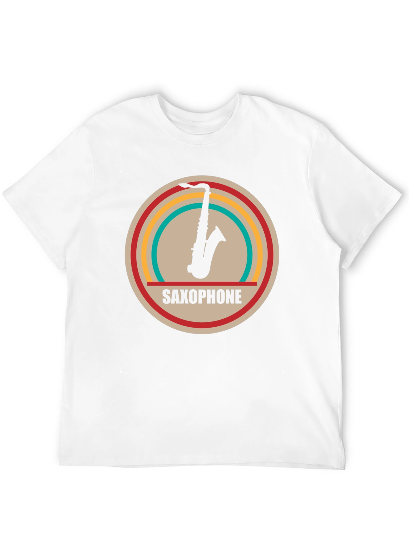Saxophone Graphic Tee - Retro Music Lovers Shirt