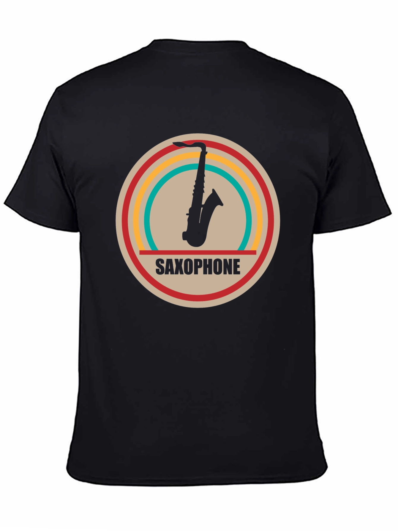Saxophone Graphic Tee - Retro Music Lovers Shirt