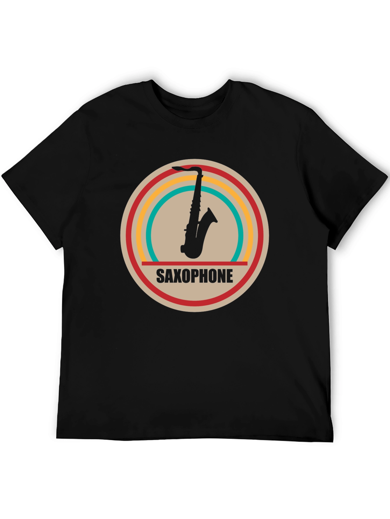 Saxophone Graphic Tee - Retro Music Lovers Shirt