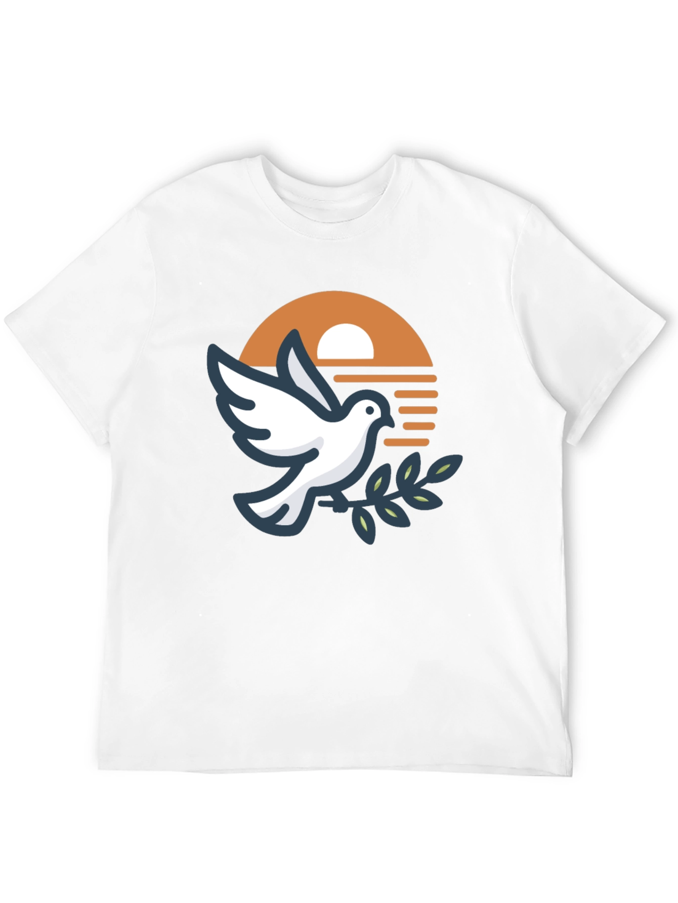 Peace Dove Graphic Black T-Shirt