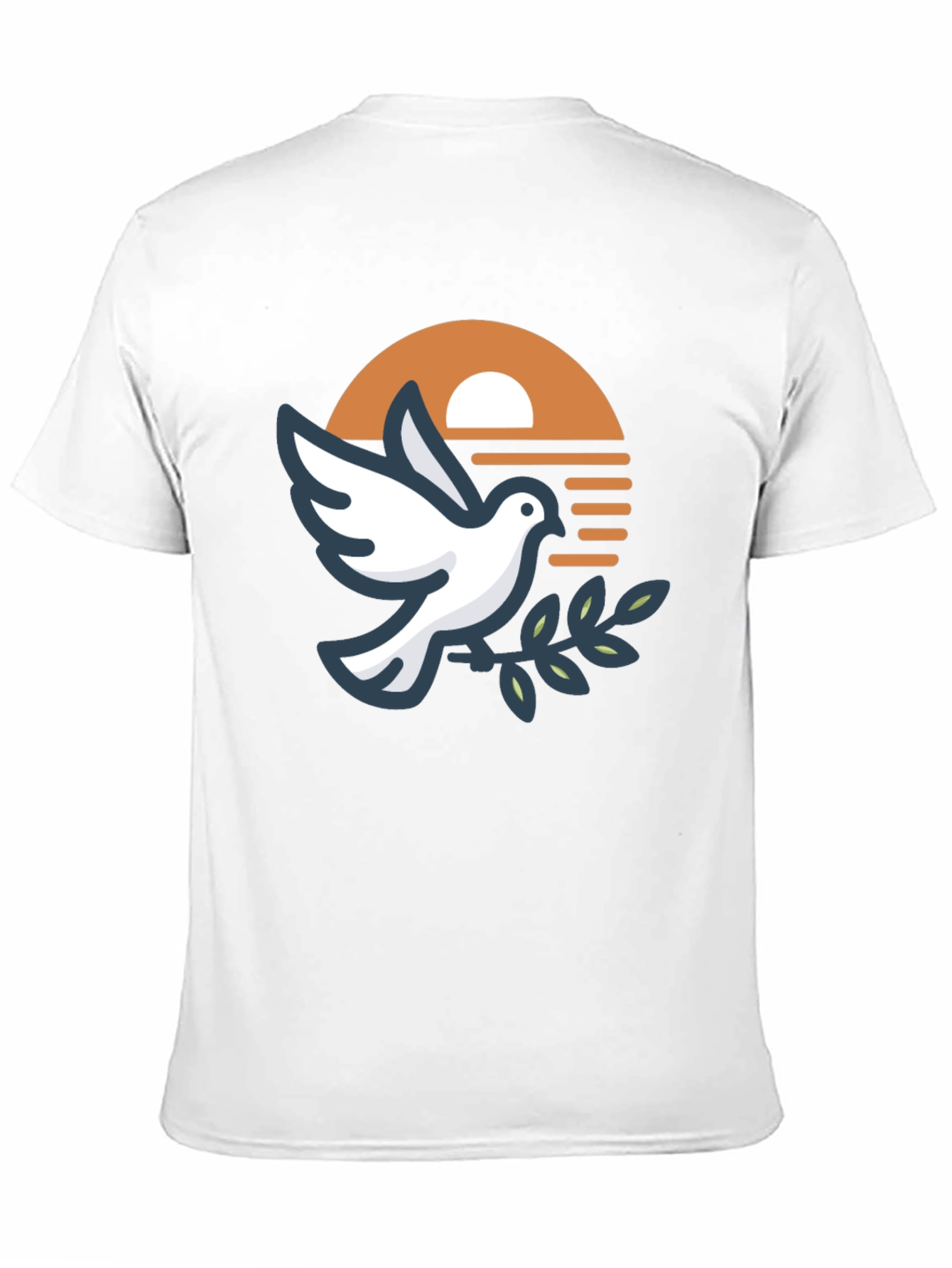 Peace Dove Graphic Black T-Shirt