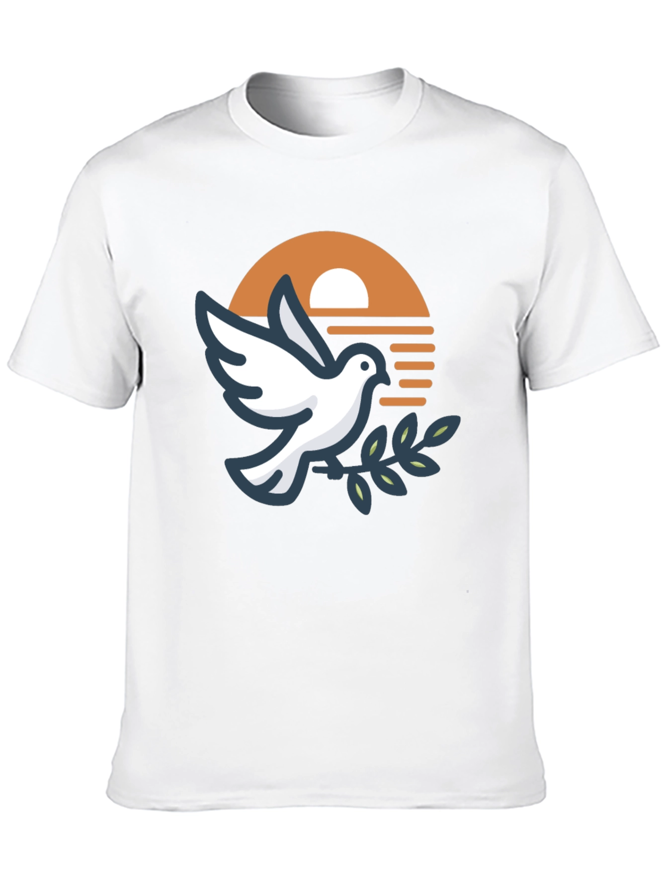 Peace Dove Graphic Black T-Shirt