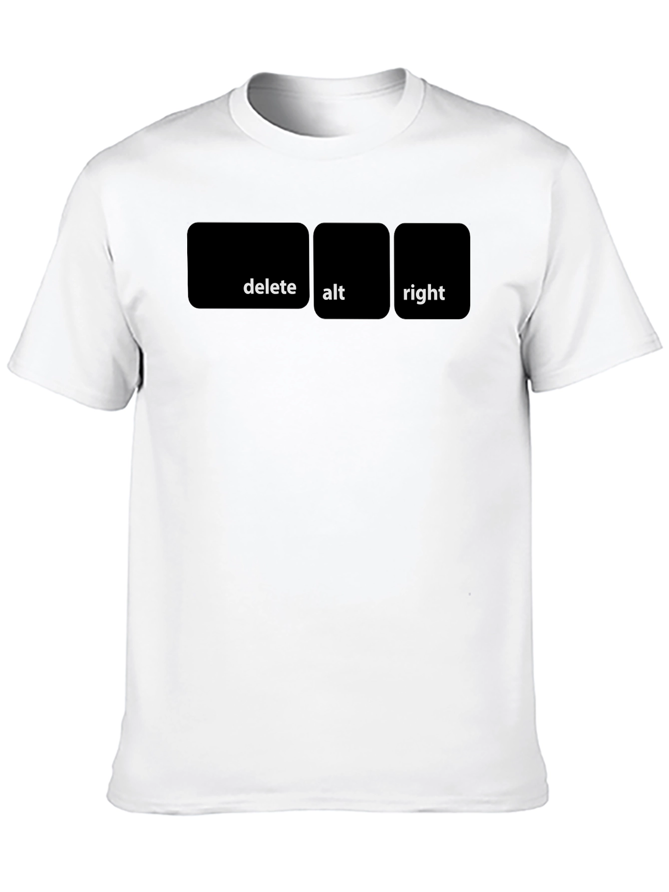 Delete Alt Right Mens Black Graphic Tee