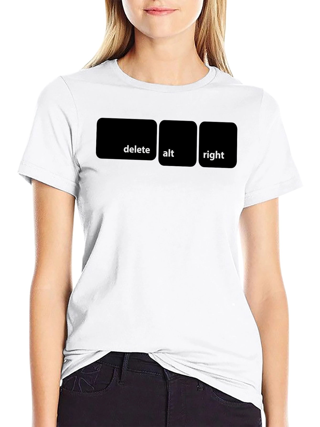 Delete Alt Right Mens Black Graphic Tee