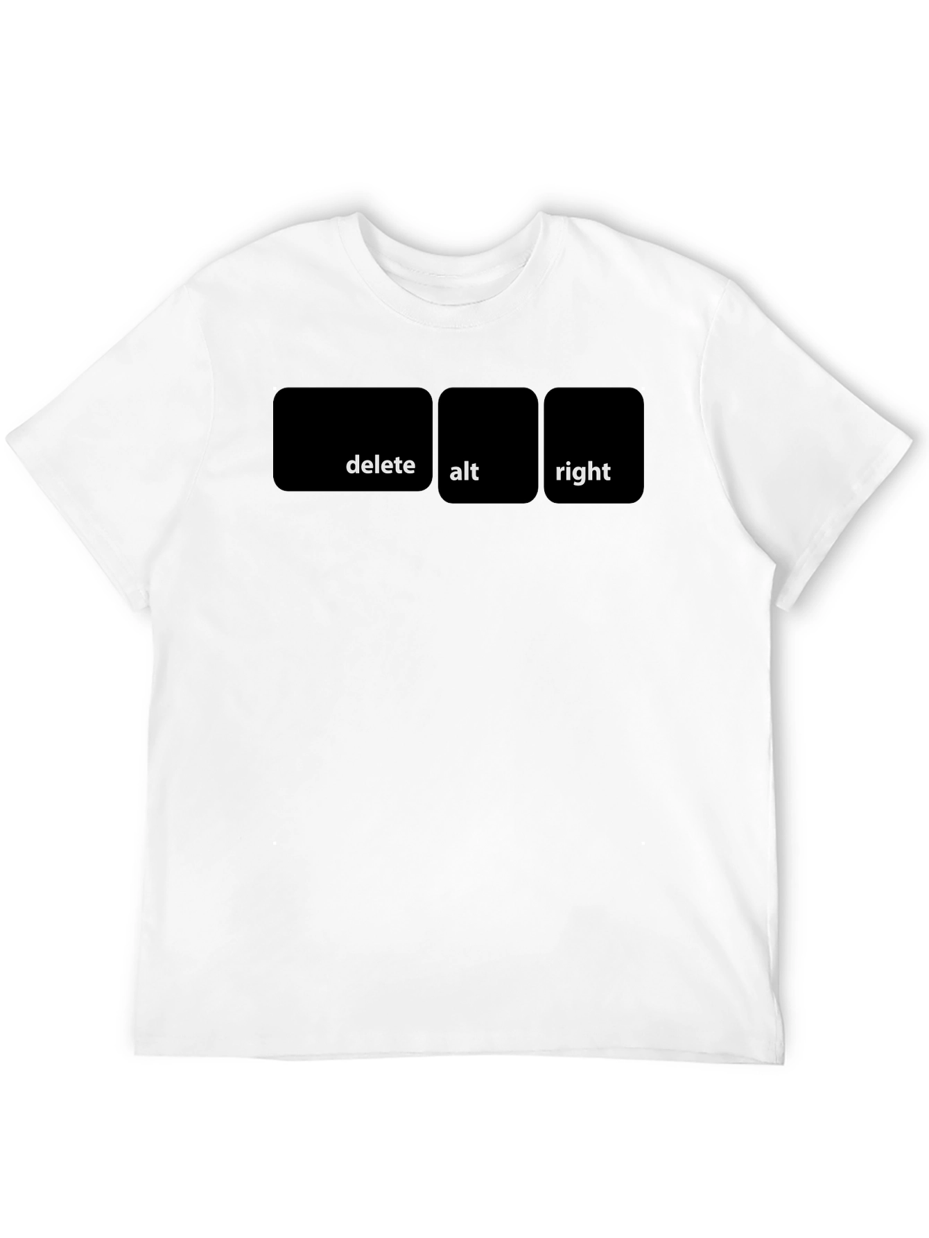 Delete Alt Right Mens Black Graphic Tee