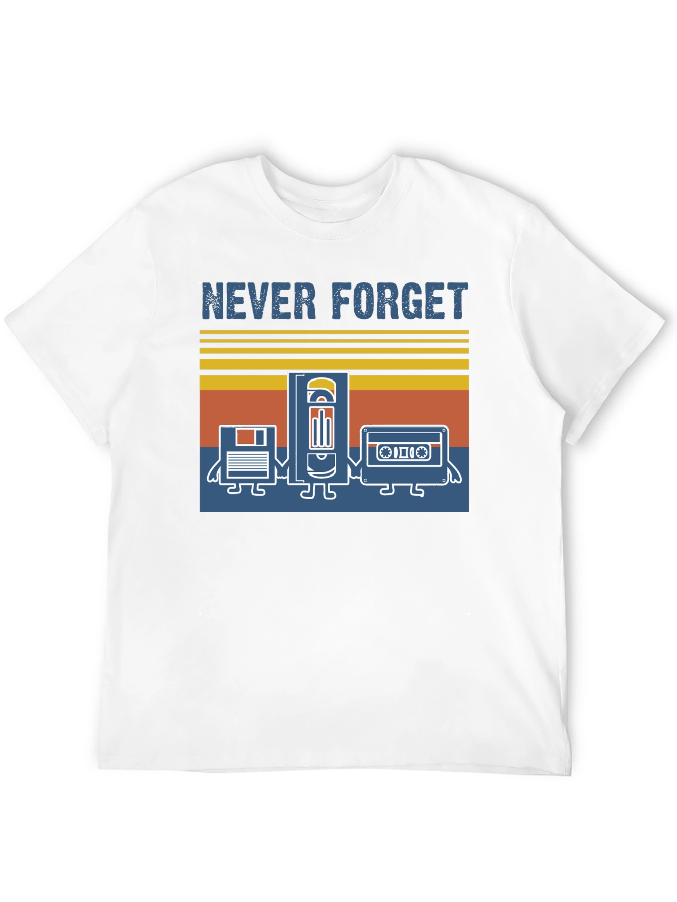 Retro Media Never Forget Graphic T-Shirt