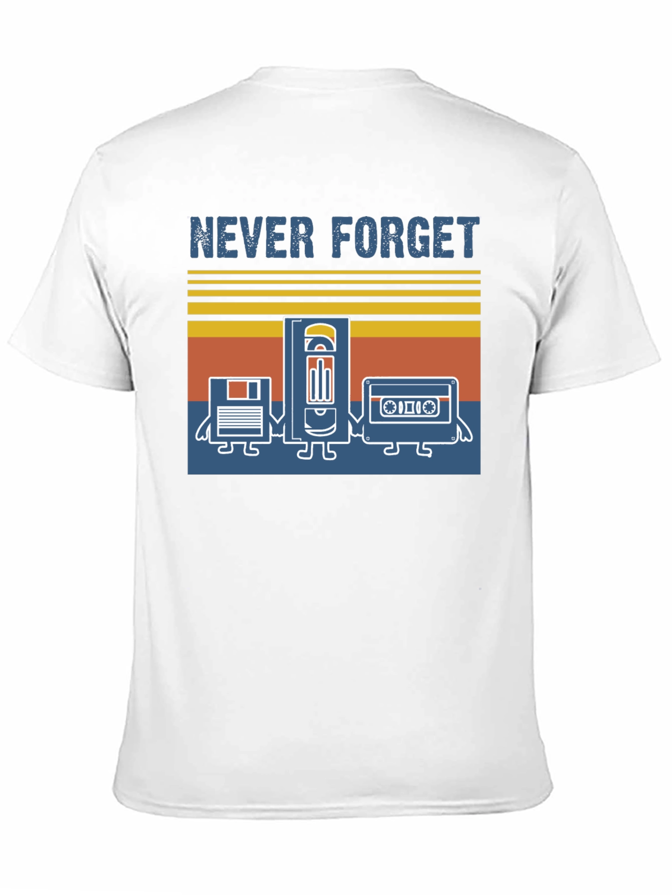 Retro Media Never Forget Graphic T-Shirt