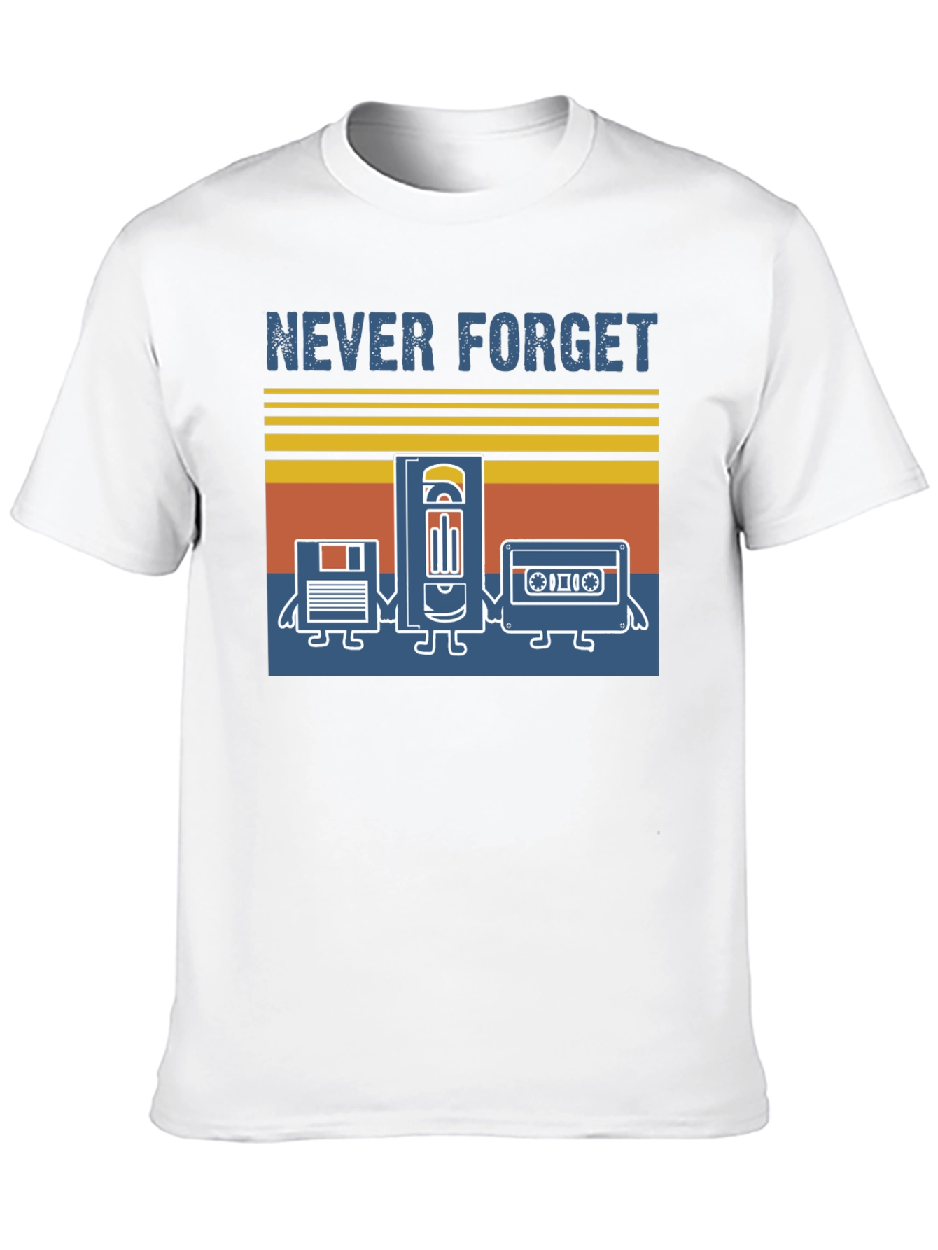 Retro Media Never Forget Graphic T-Shirt