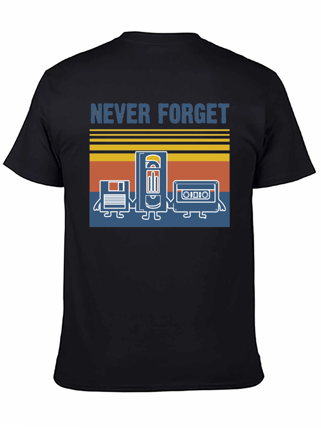Retro Media Never Forget Graphic T-Shirt