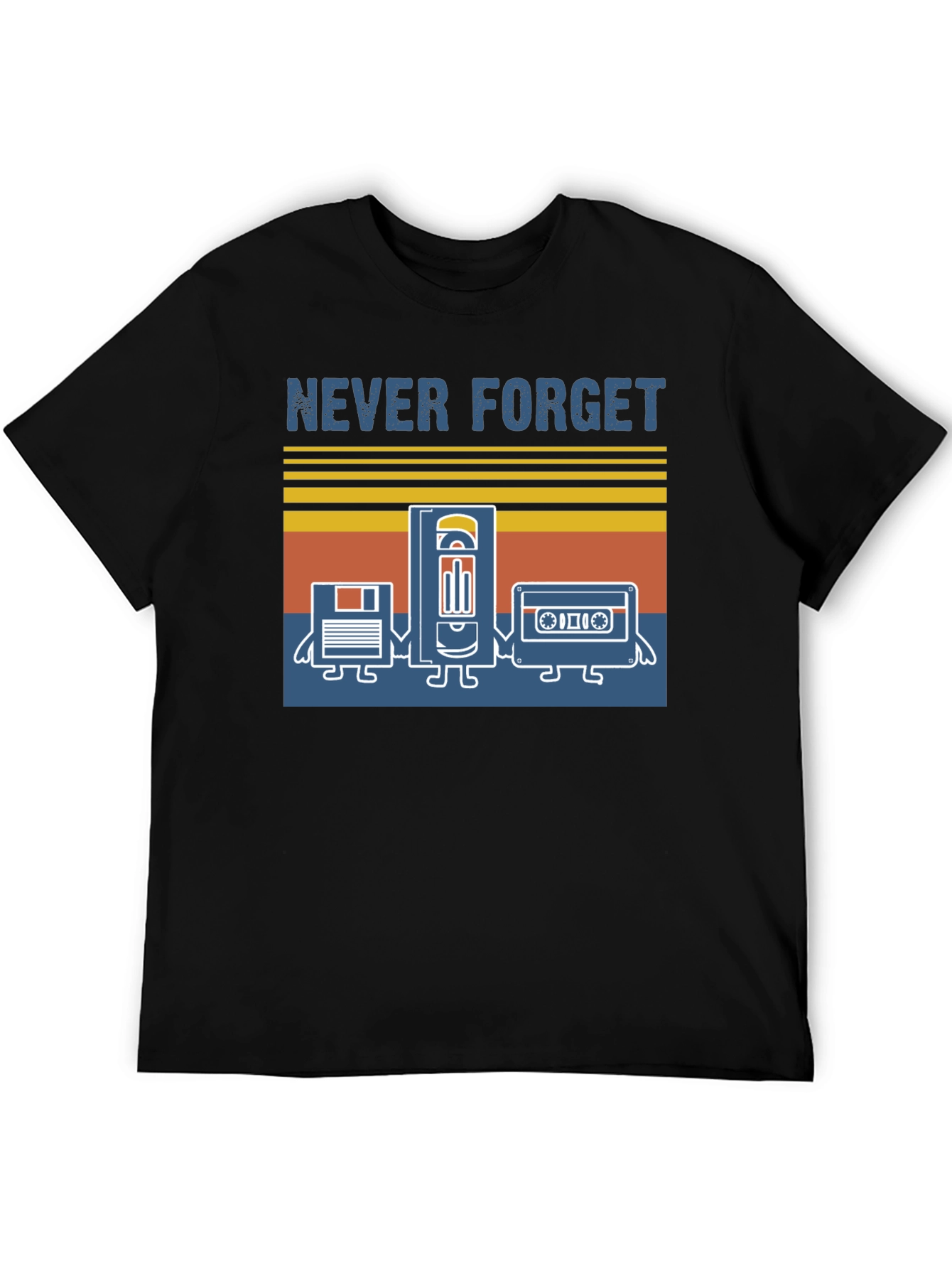 Retro Media Never Forget Graphic T-Shirt