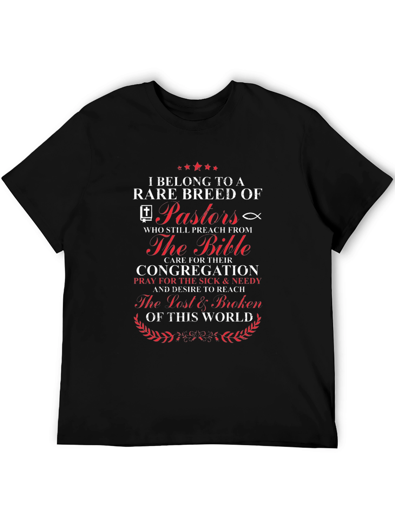 Rare Breed Pastor T-Shirt: Religious Christian Apparel