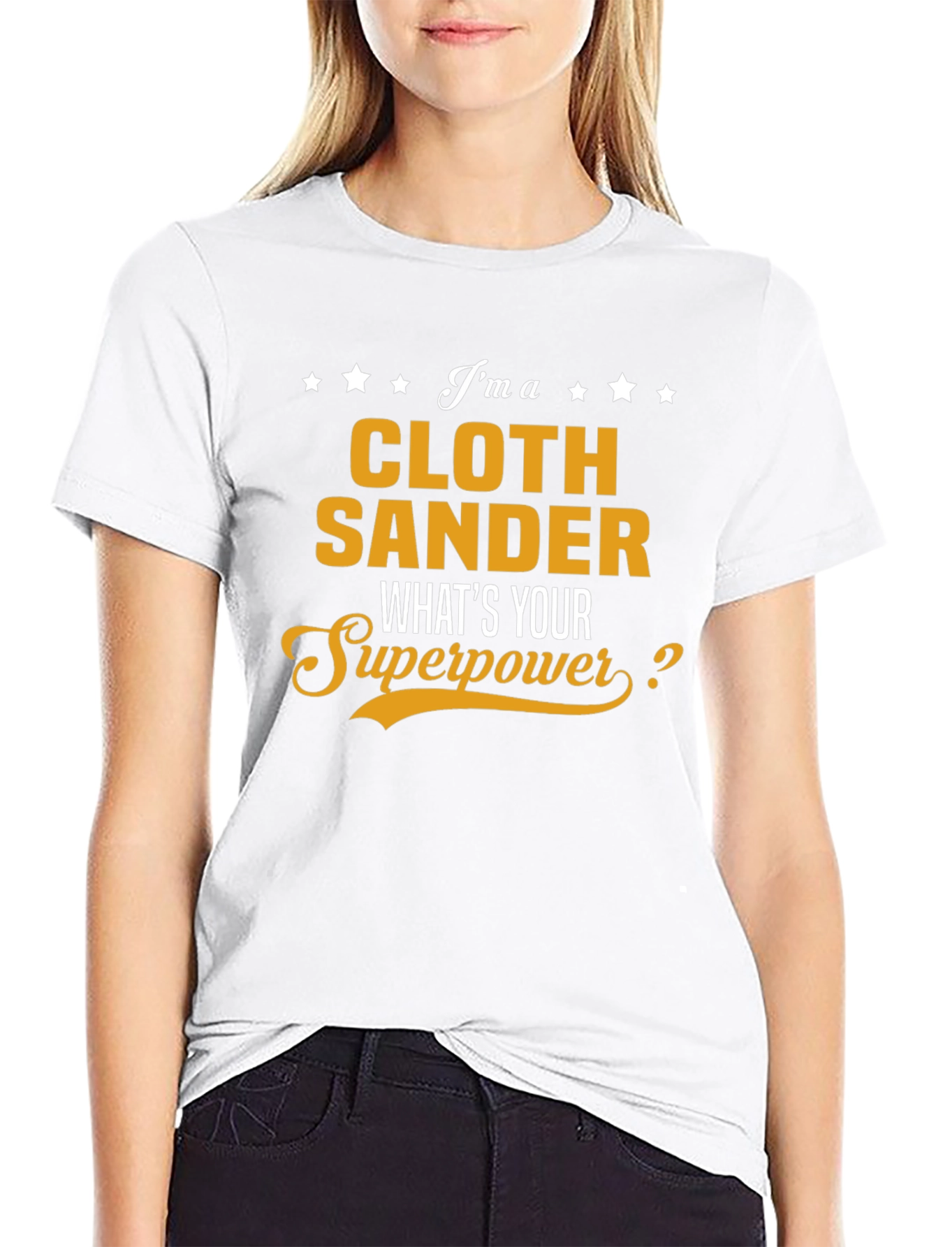 Cloth Sander Superpower T-Shirt - Black Cotton Tee