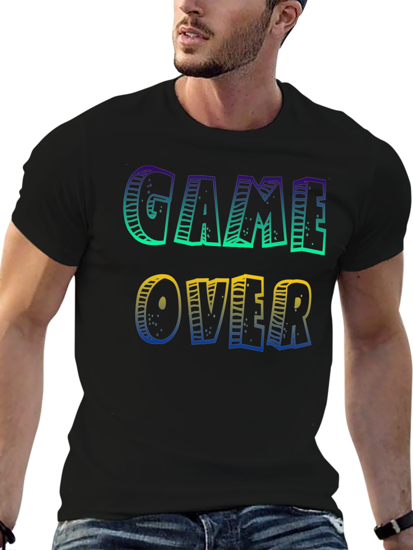 Game Over Graphic Tee - Gamer Style T-Shirt