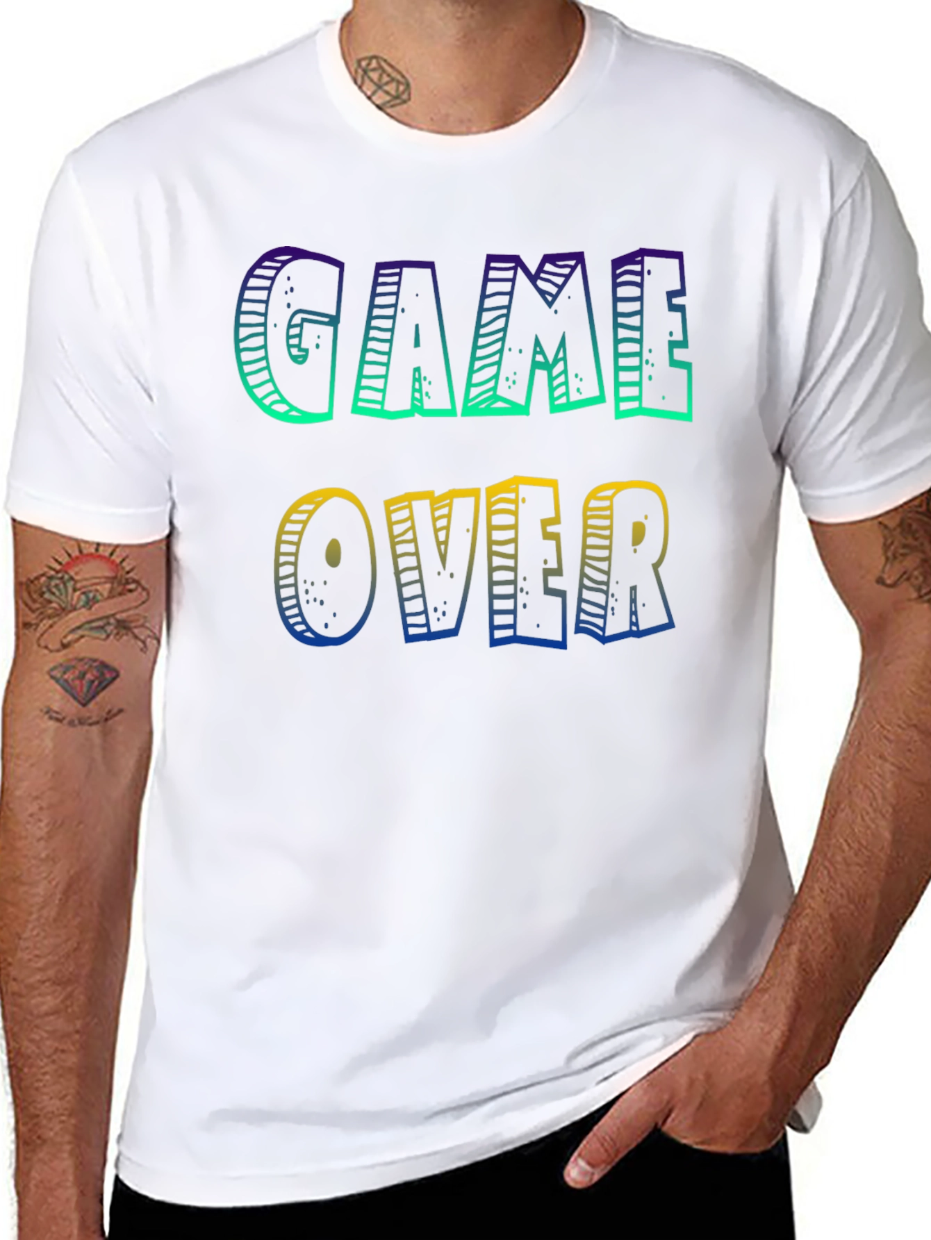 Game Over Graphic Tee - Gamer Style T-Shirt