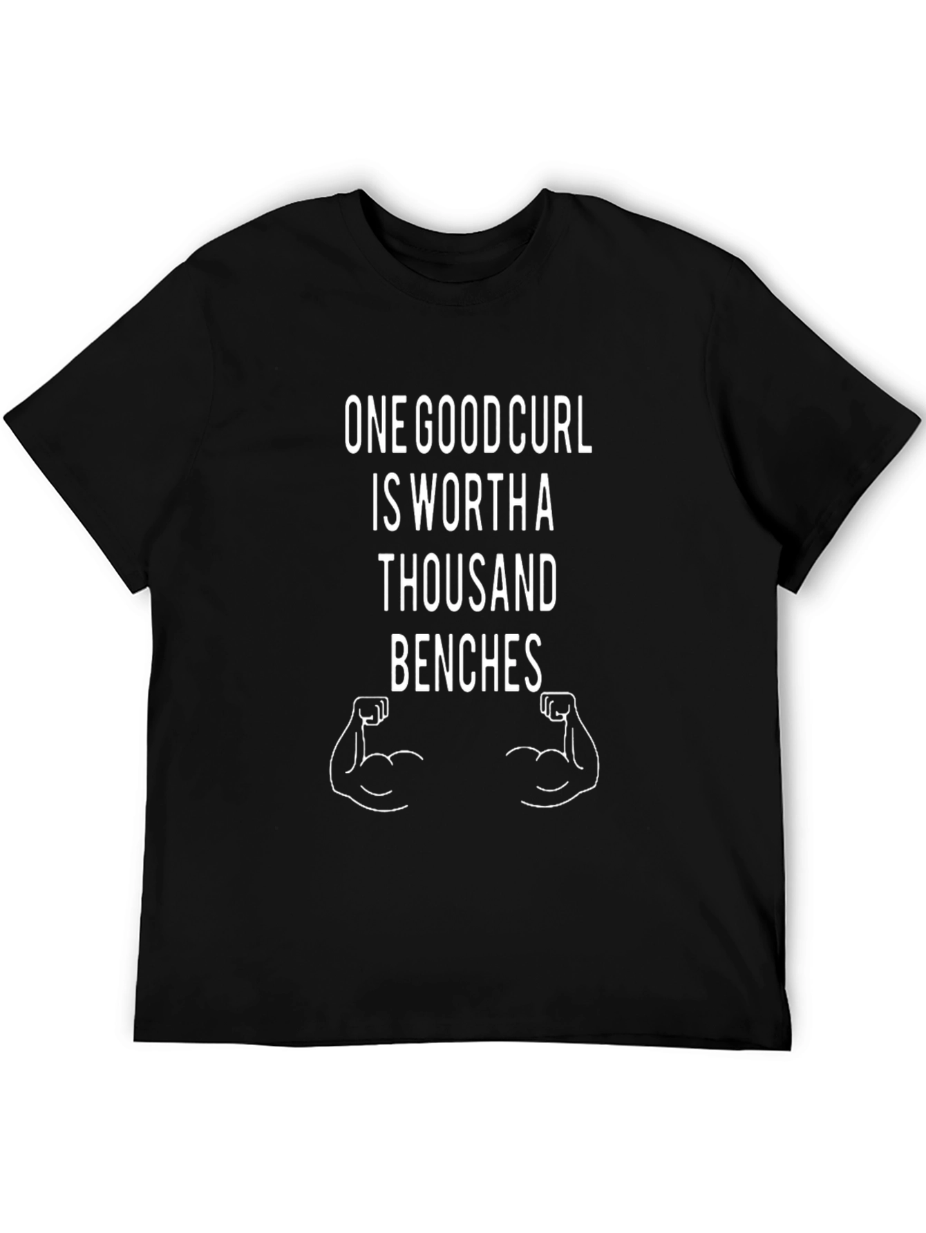 One Good Curl T-Shirt - Gym Workout Apparel