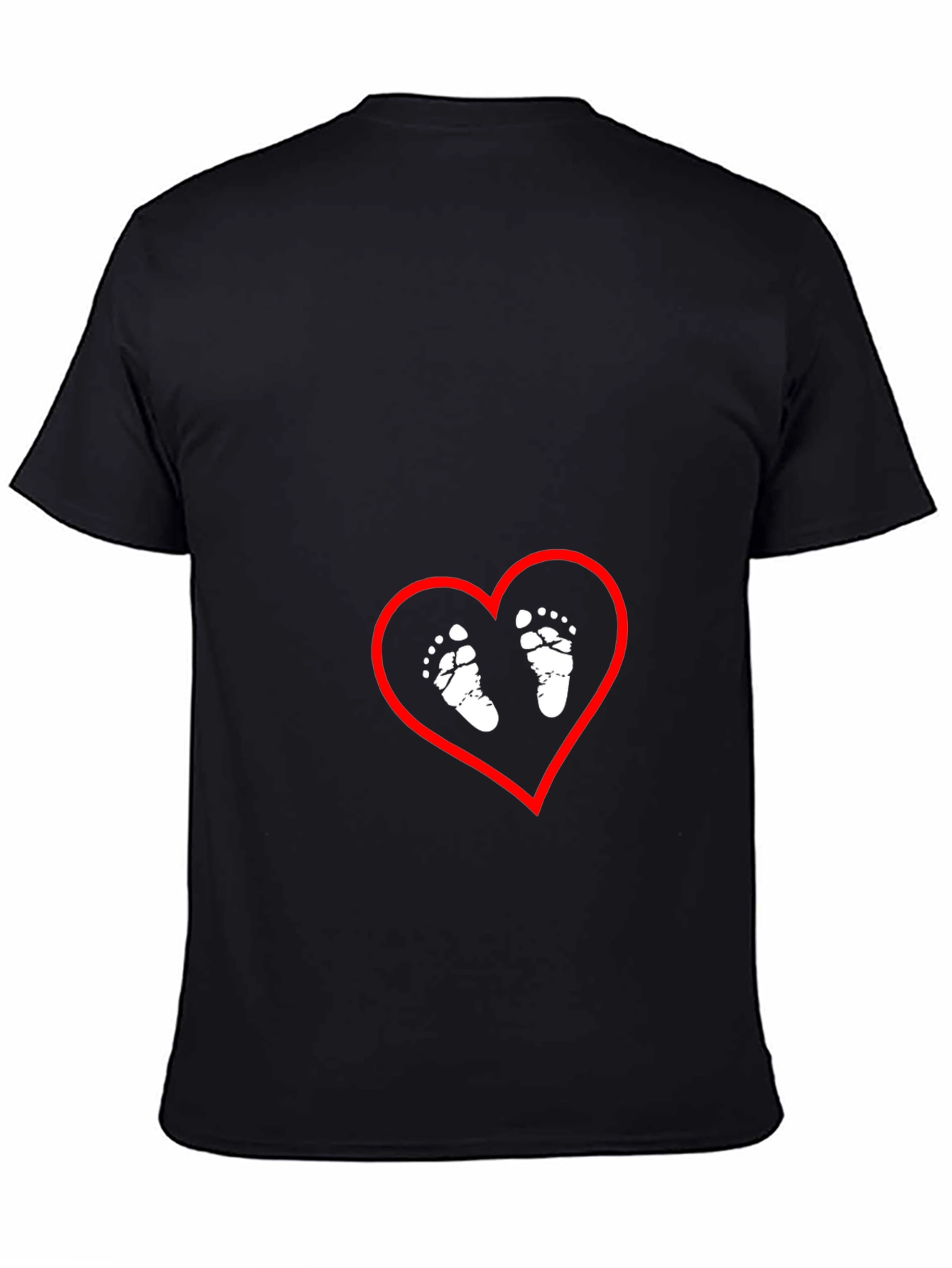 Baby Feet Heart Graphic Tee