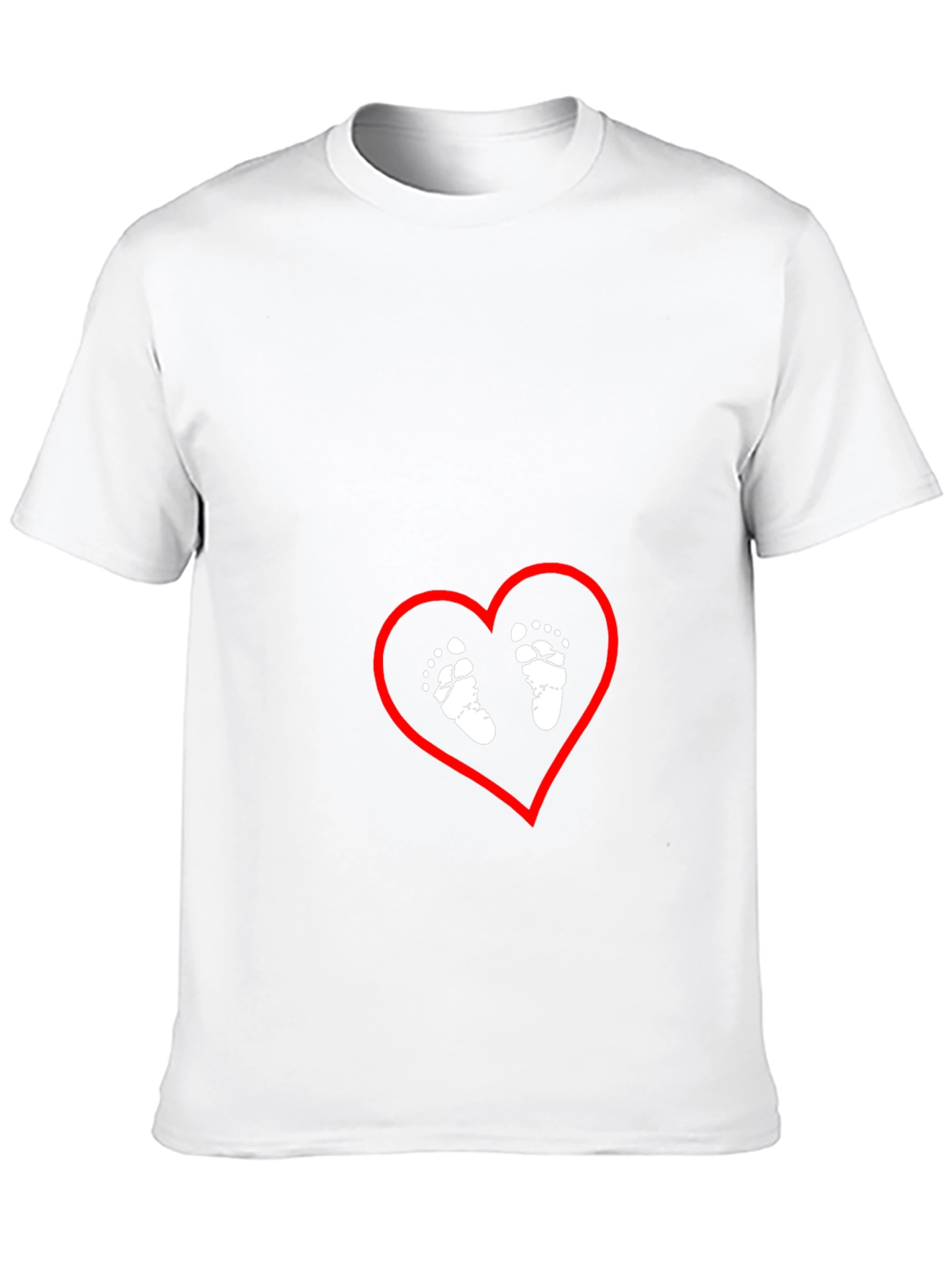 Baby Feet Heart Graphic Tee