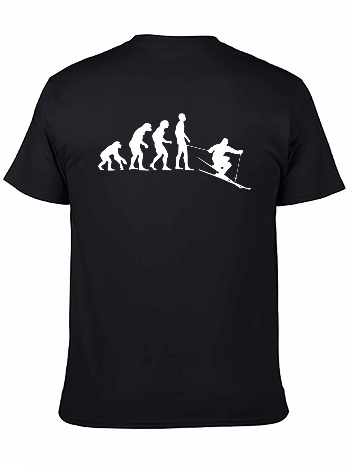 Evolution of Skiing Graphic T-Shirt