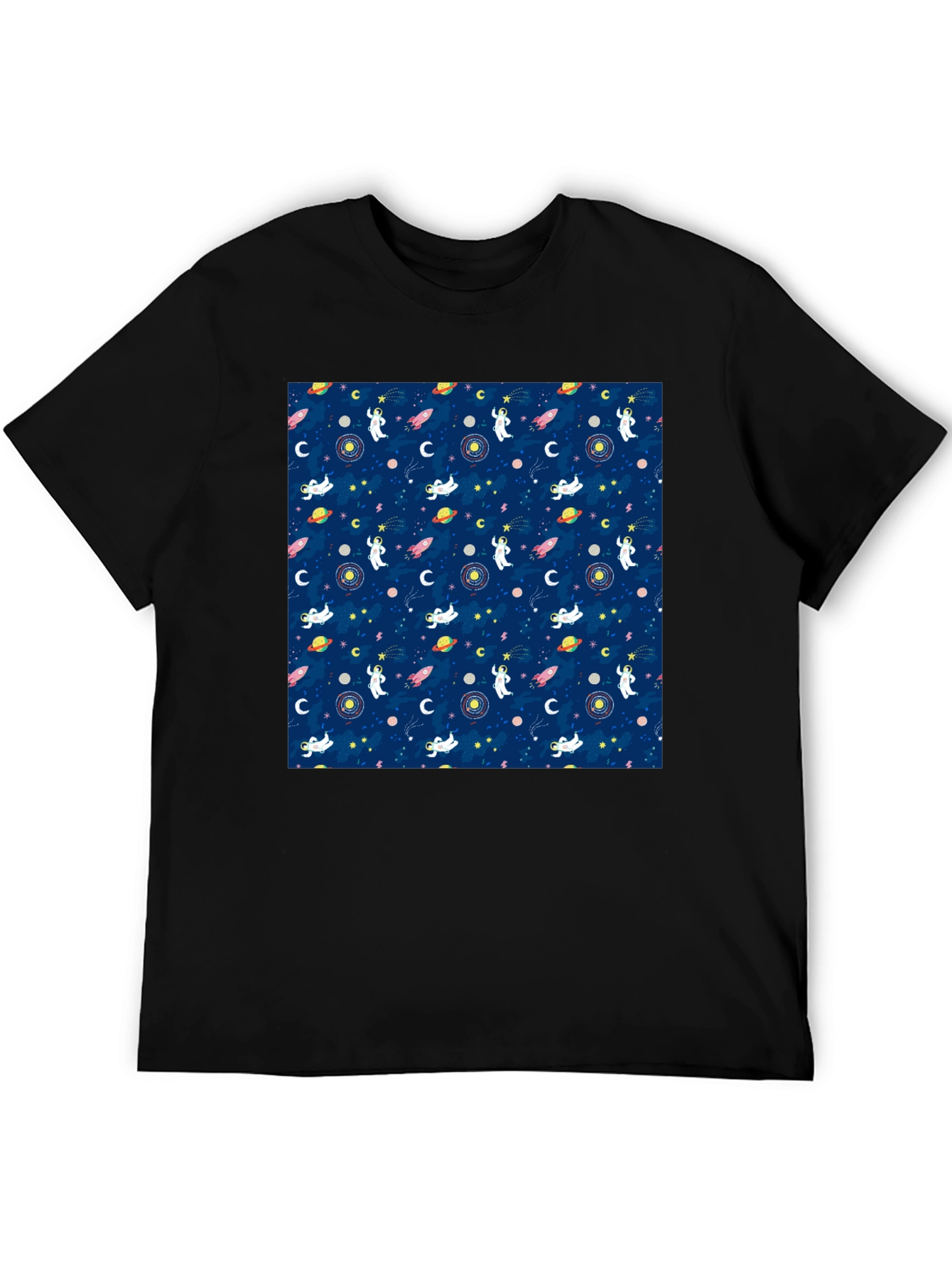 Cosmic Astronauts Black T-Shirt