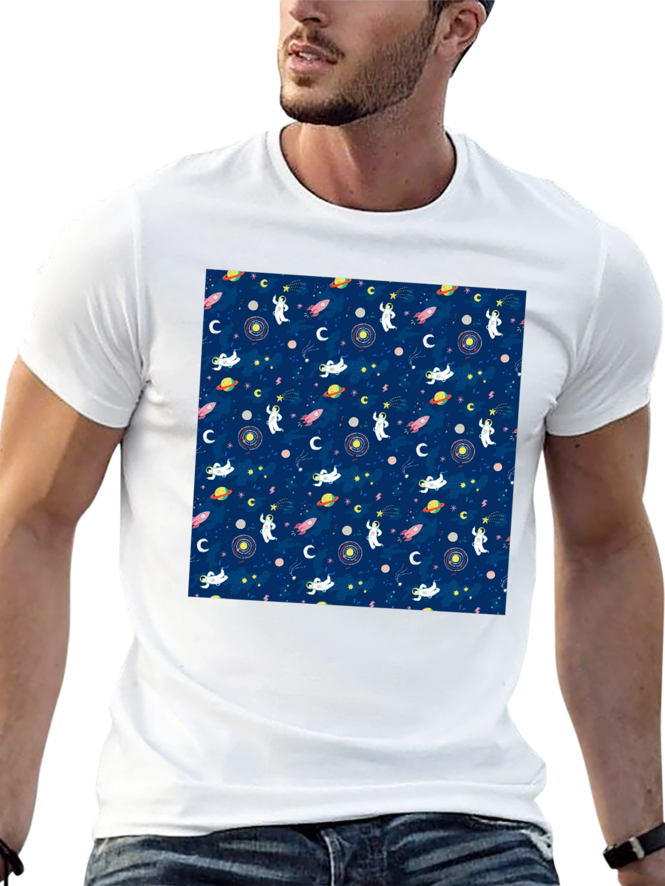 Cosmic Astronauts Black T-Shirt