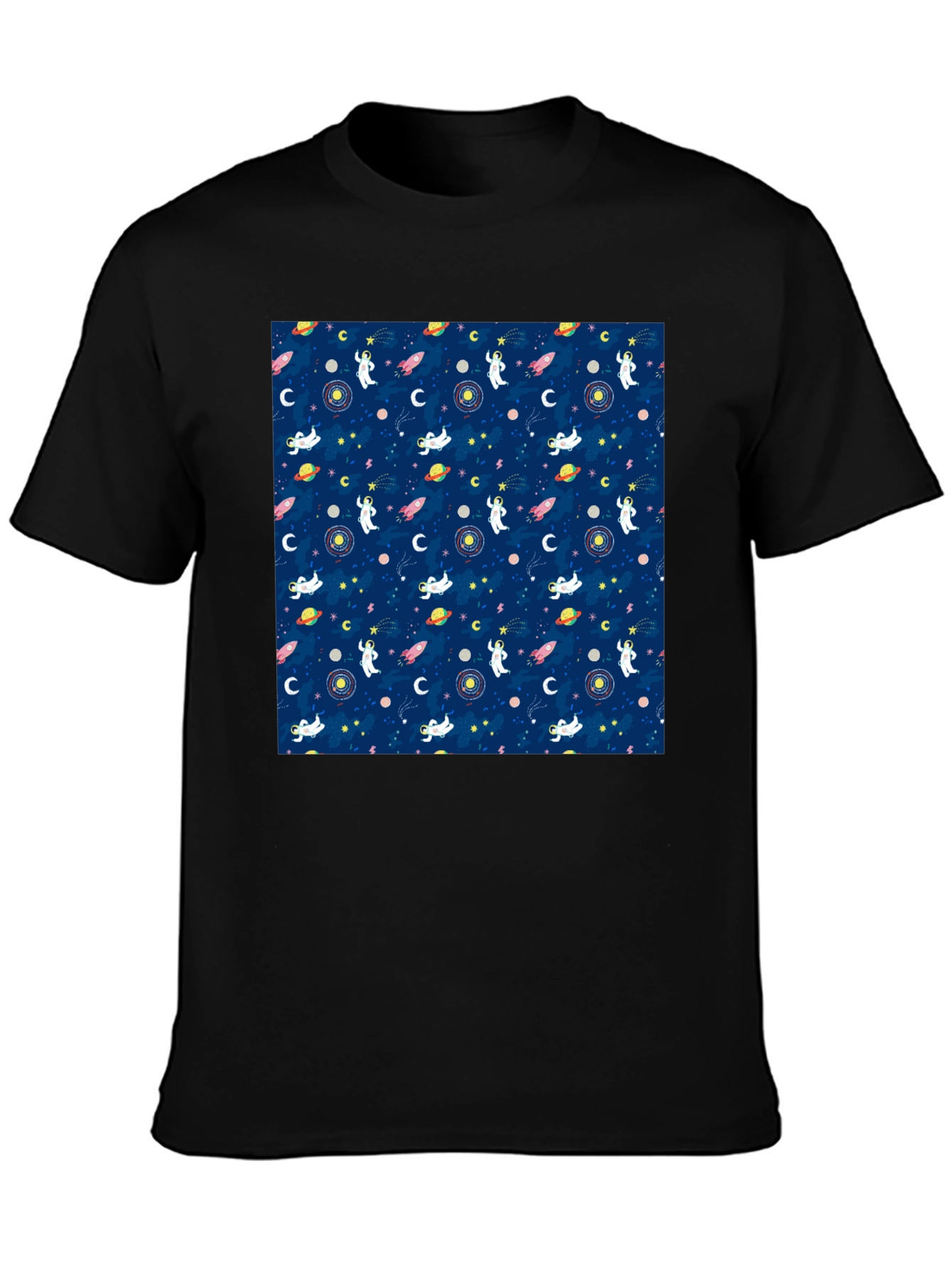 Cosmic Astronauts Black T-Shirt