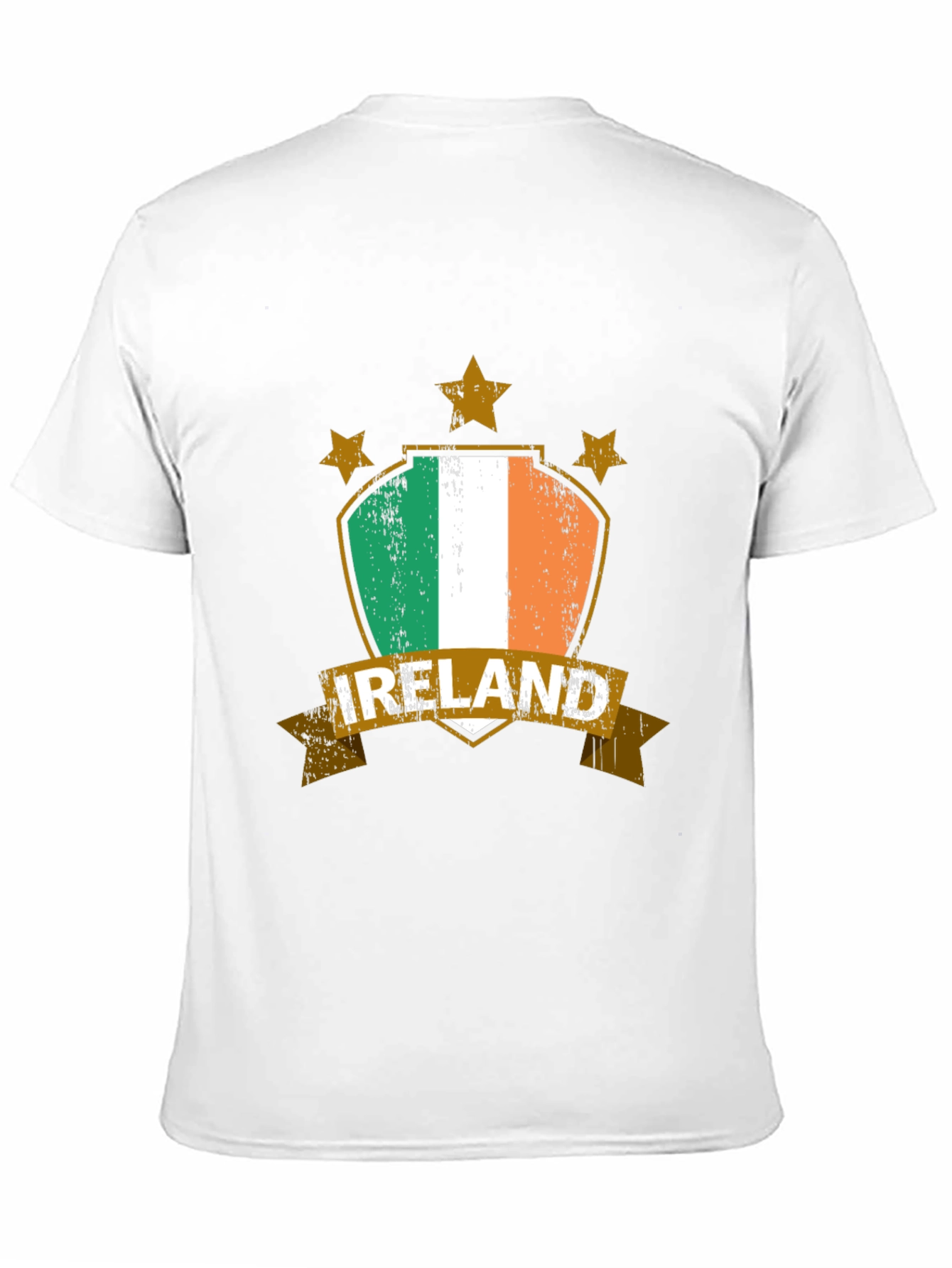 Ireland Flag Graphic Tee - Mens Black T-Shirt