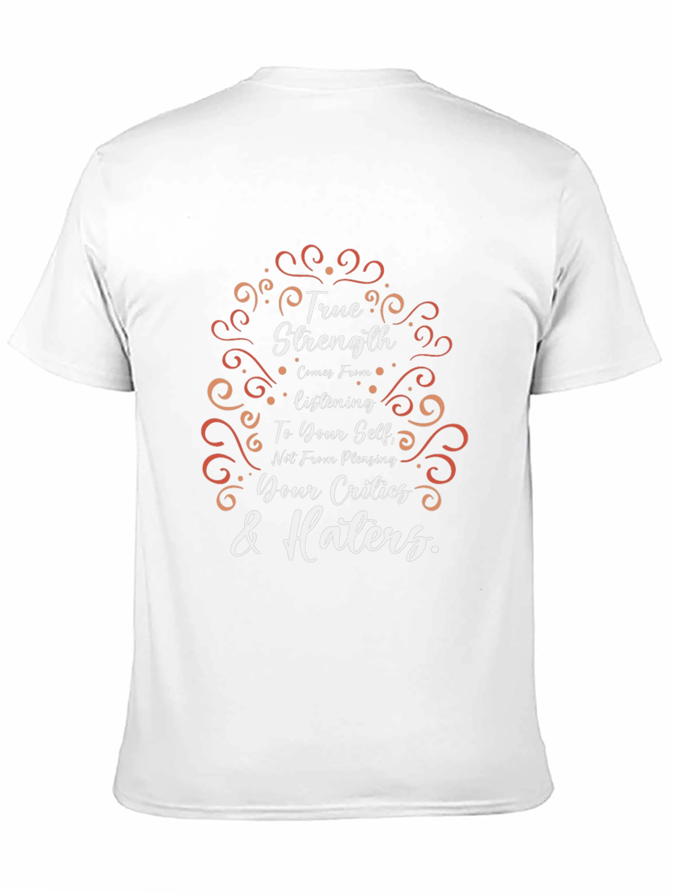 True Strength Graphic Tee - Motivational Black T-Shirt
