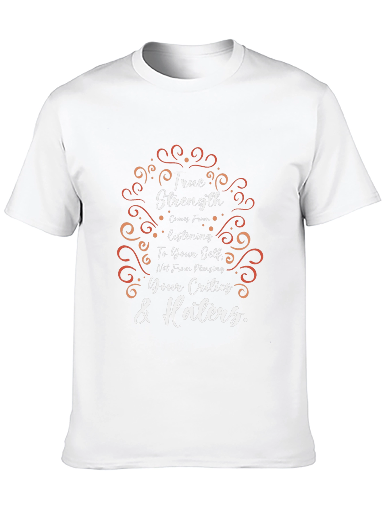 True Strength Graphic Tee - Motivational Black T-Shirt