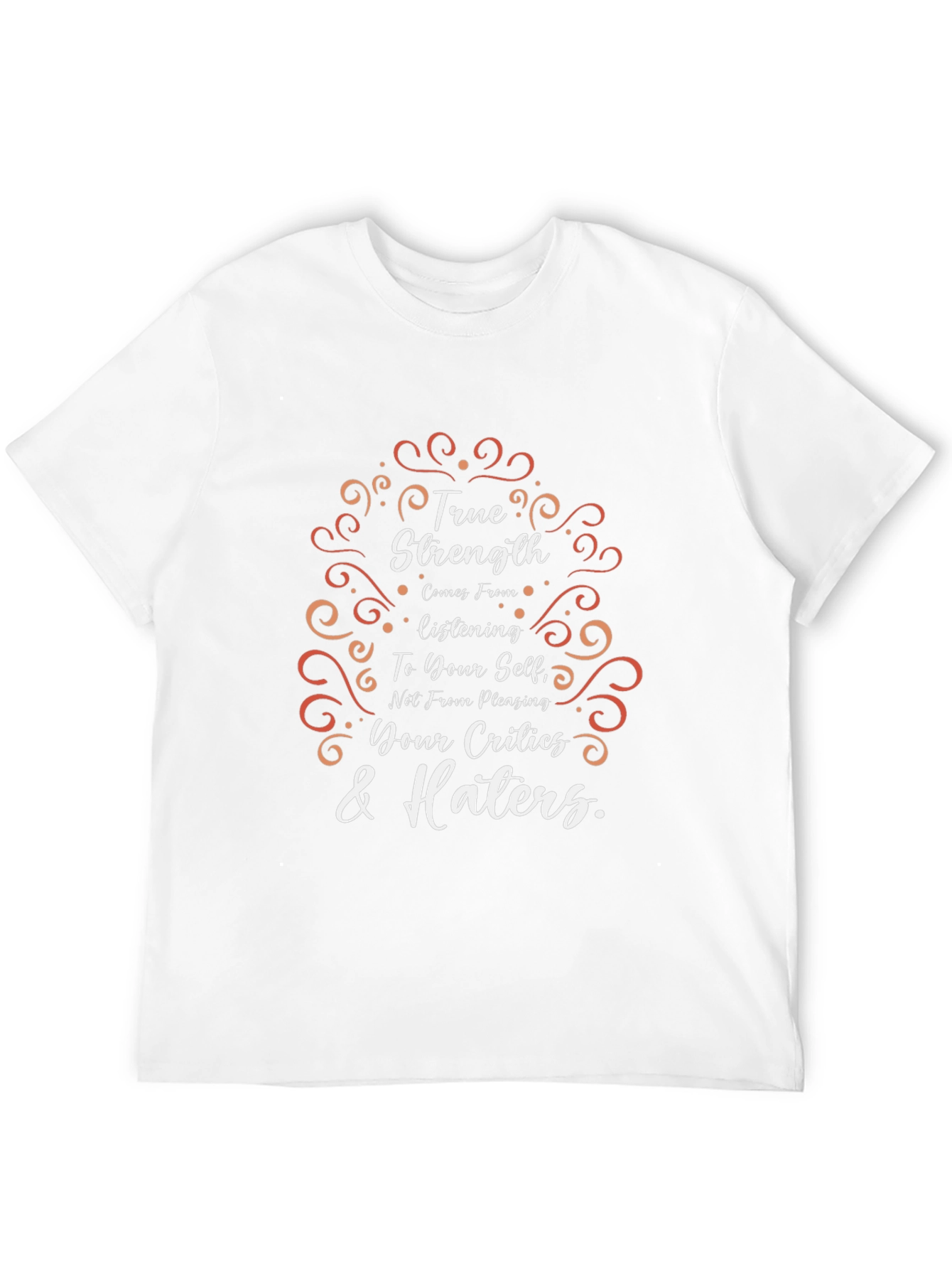 True Strength Graphic Tee - Motivational Black T-Shirt