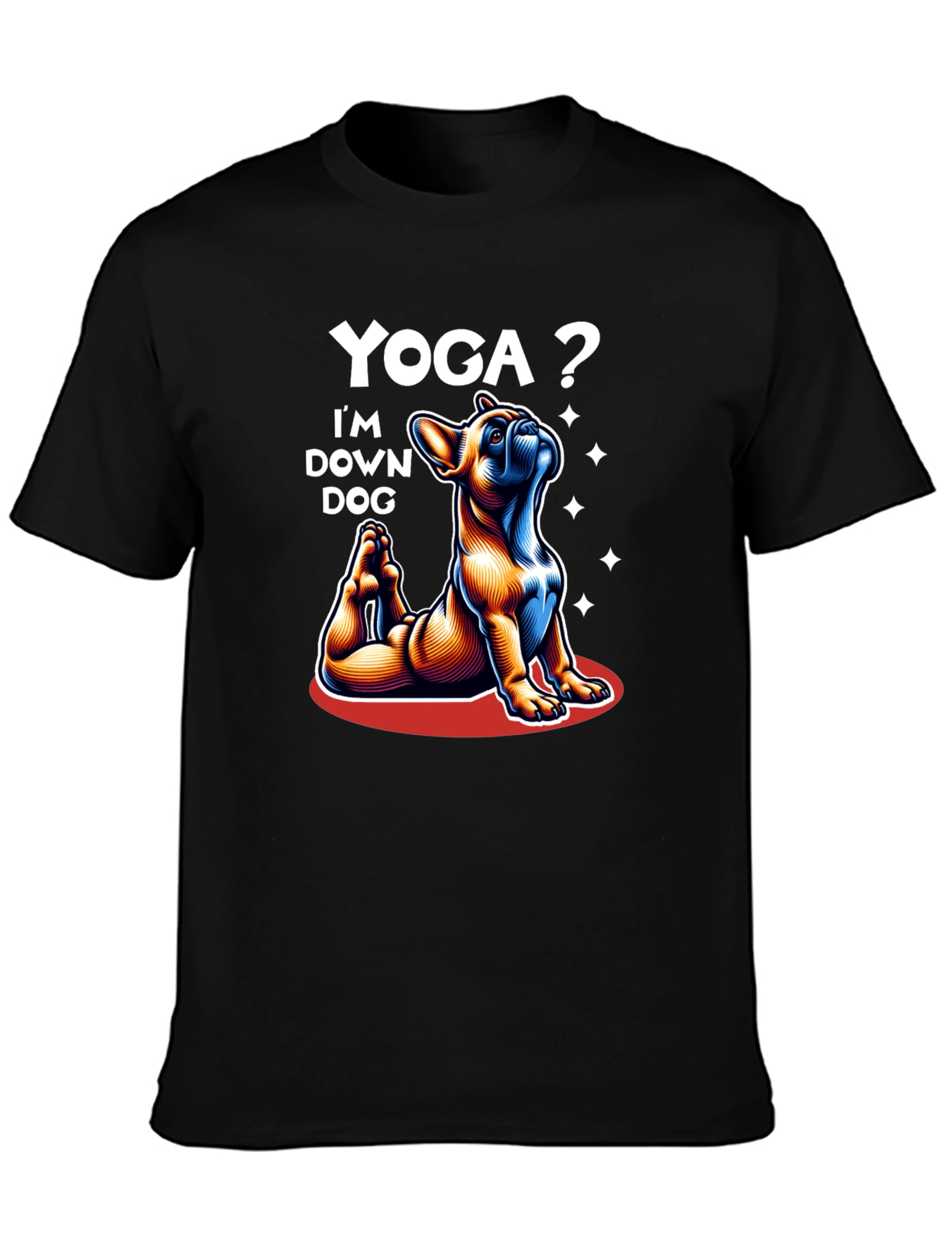 Yoga Dog T-Shirt: Downward Dog Graphic Tee