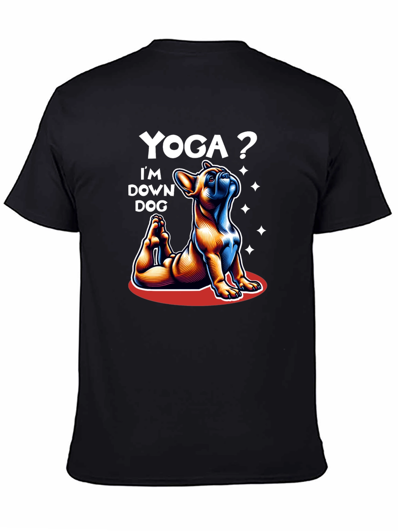 Yoga Dog T-Shirt: Downward Dog Graphic Tee