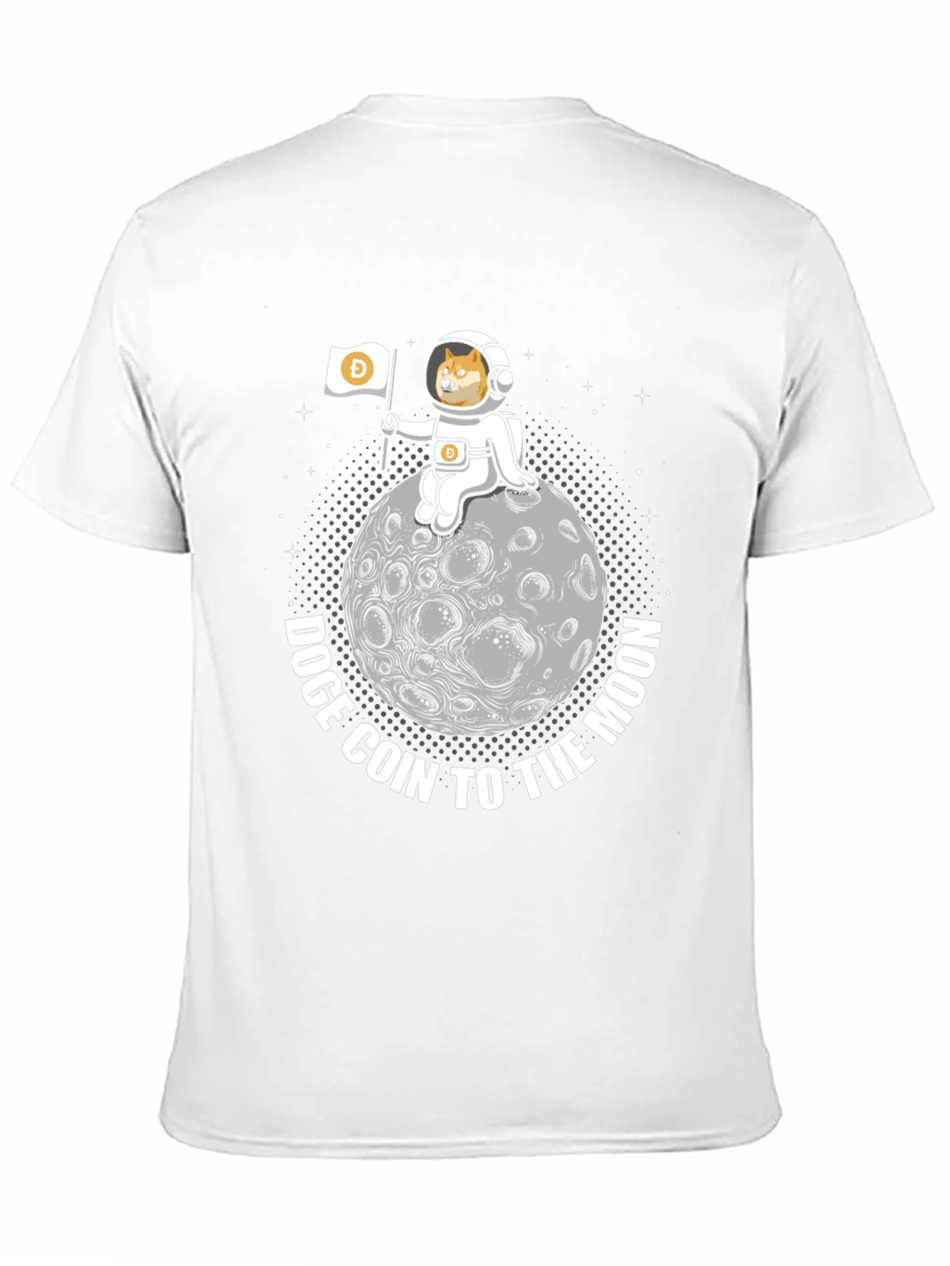 Doge Coin to the Moon Graphic Tee - Black