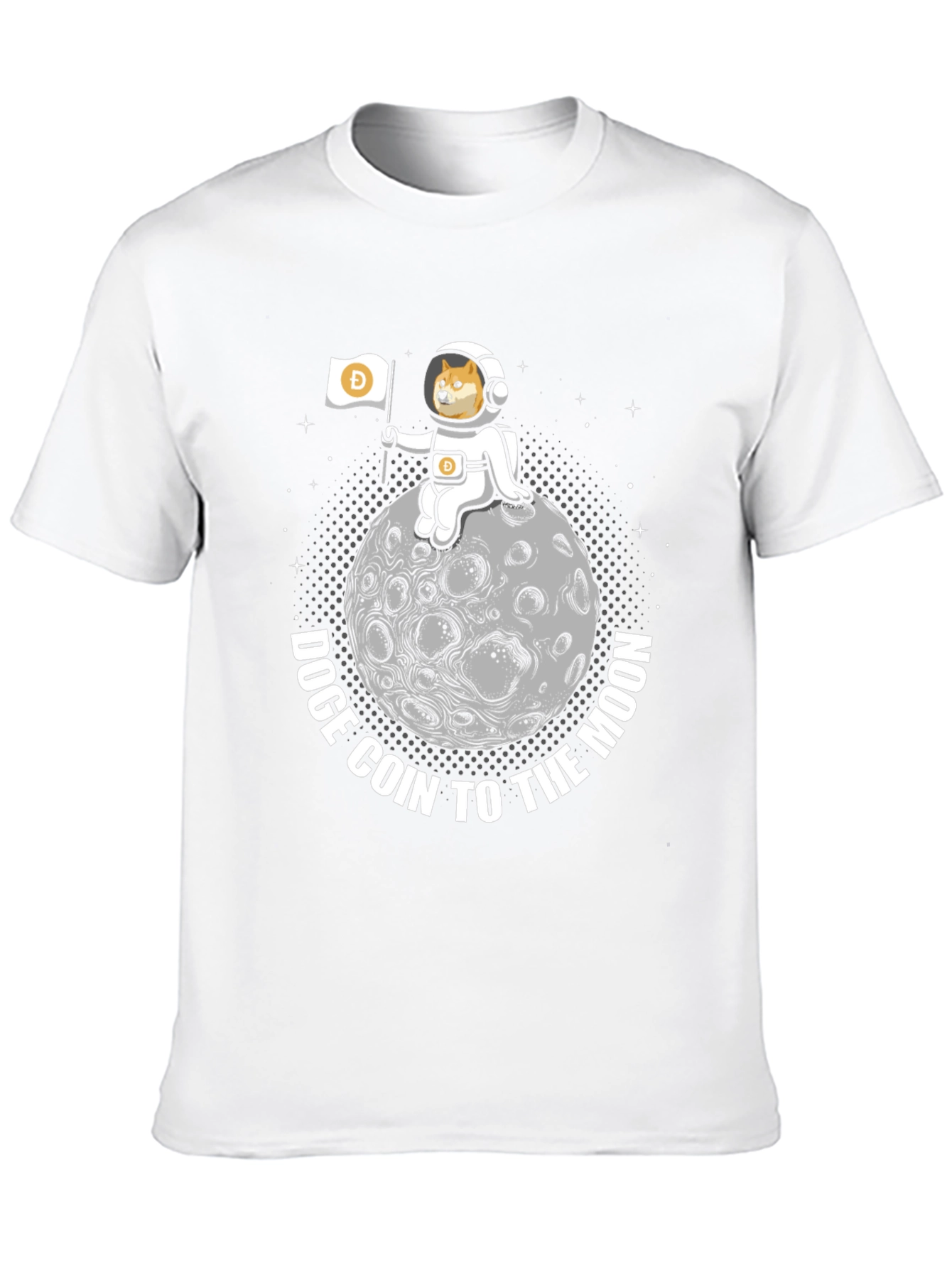 Doge Coin to the Moon Graphic Tee - Black