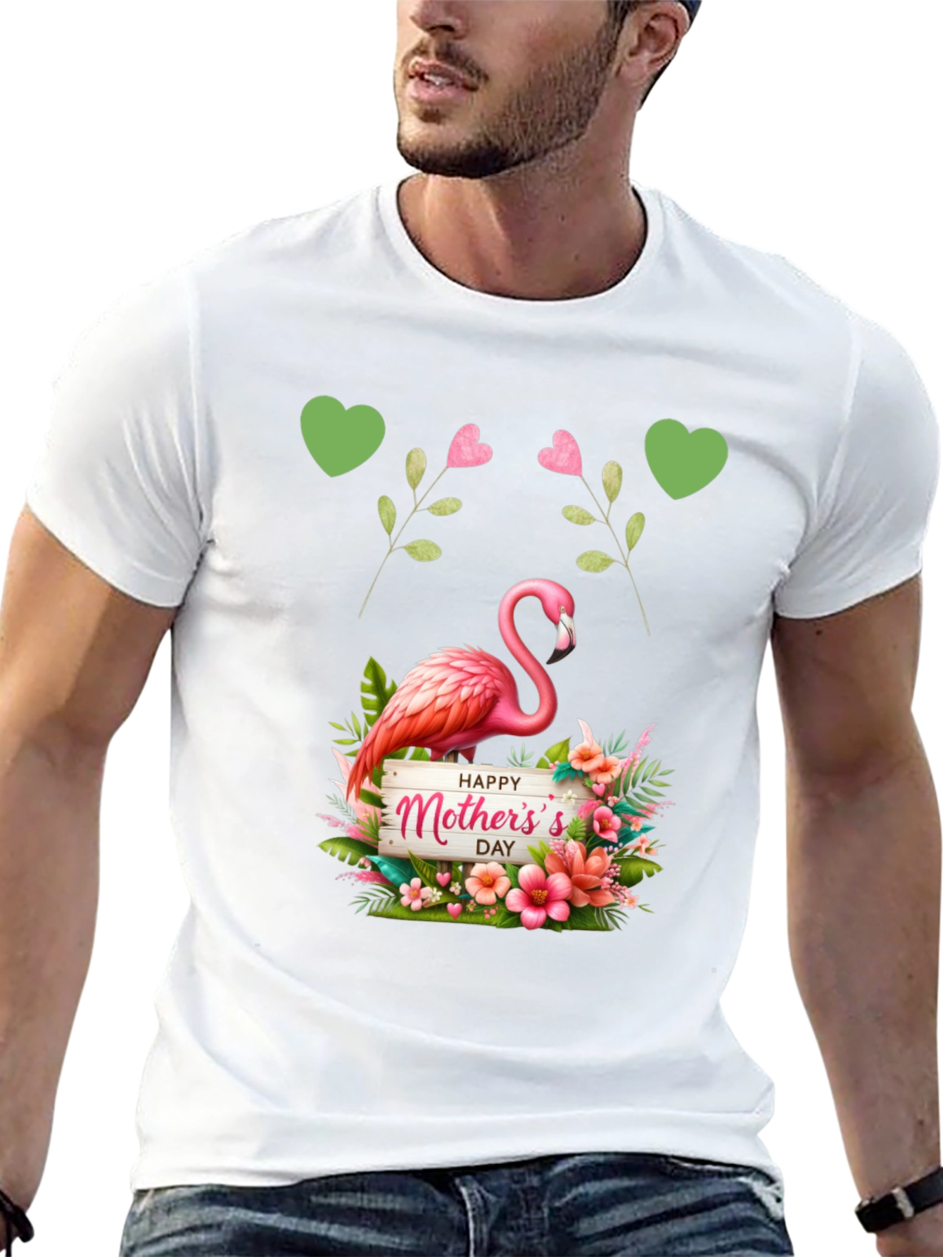 Mothers Day Flamingo Graphic Tee