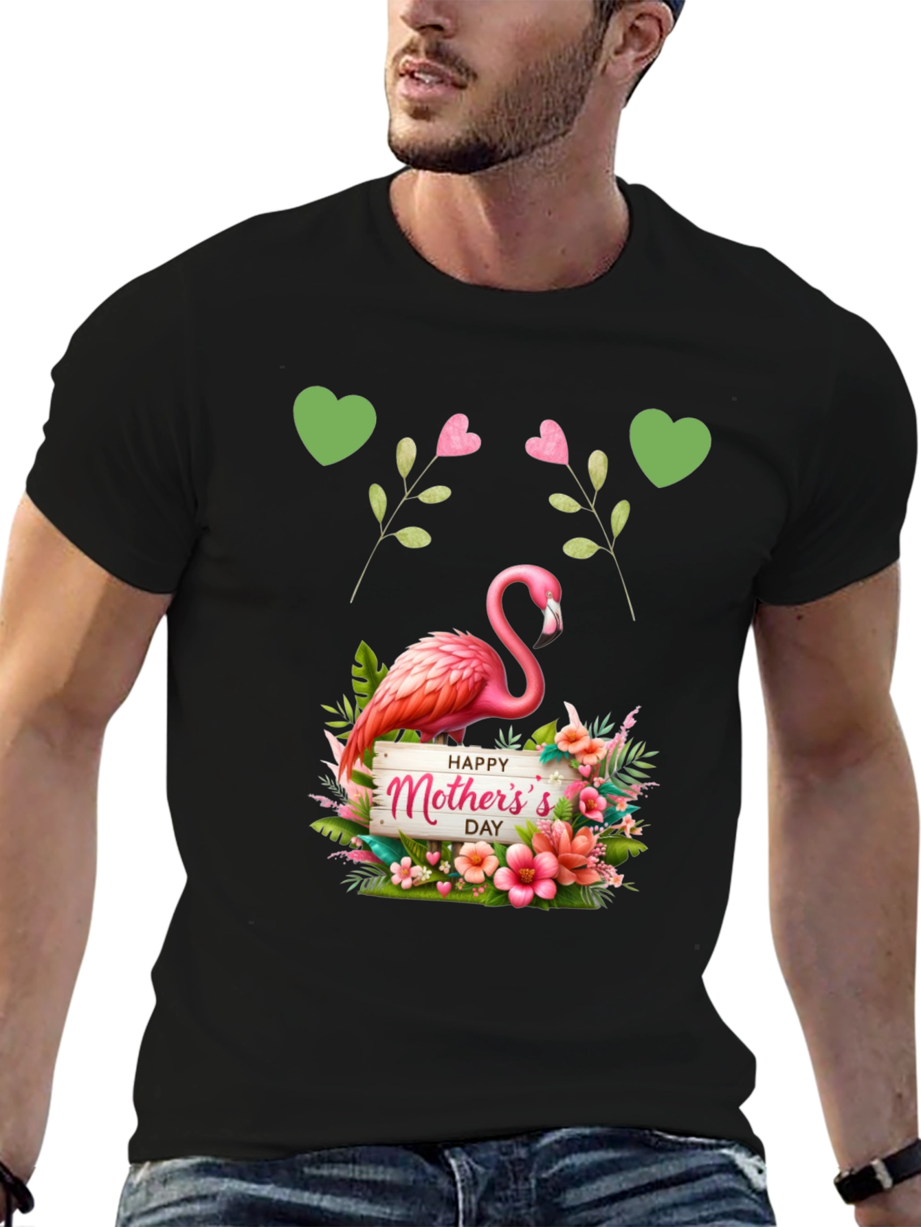 Mothers Day Flamingo Graphic Tee