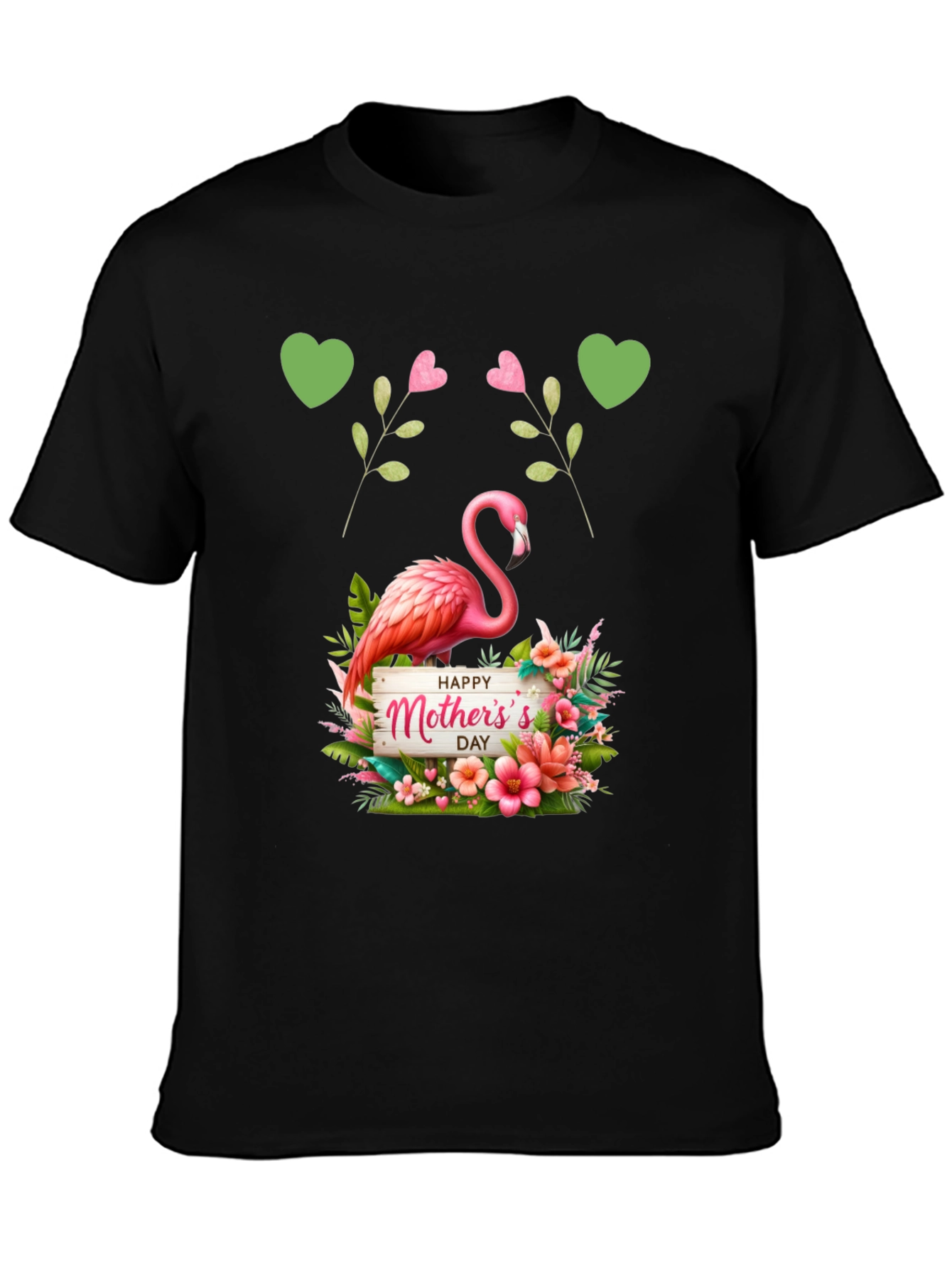 Mothers Day Flamingo Graphic Tee