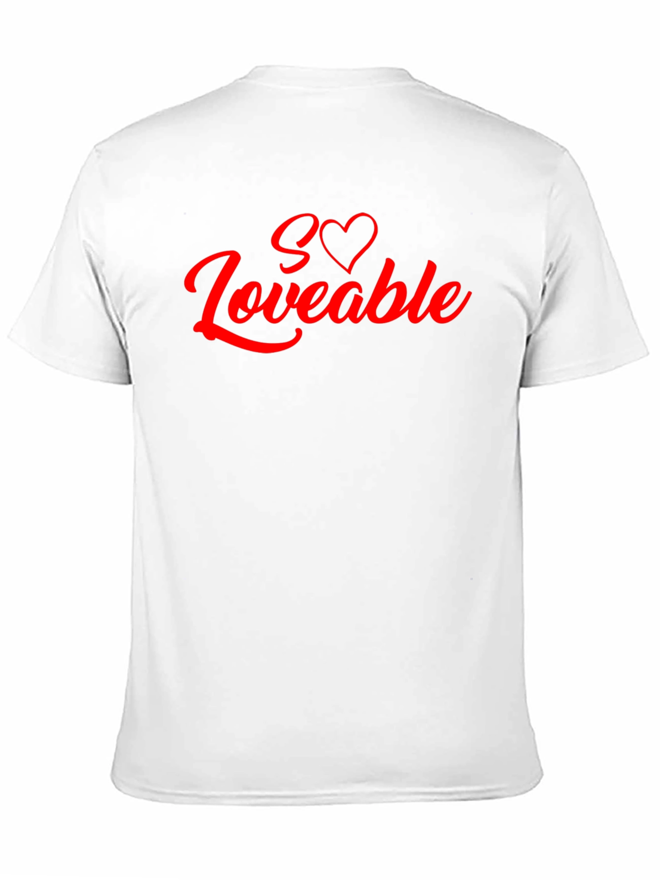 Loveable Graphic Tee - Black Cotton Blend Shirt
