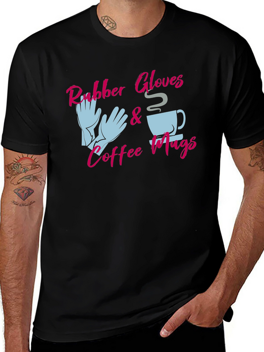 Rubber Gloves & Coffee Mugs Graphic Tee