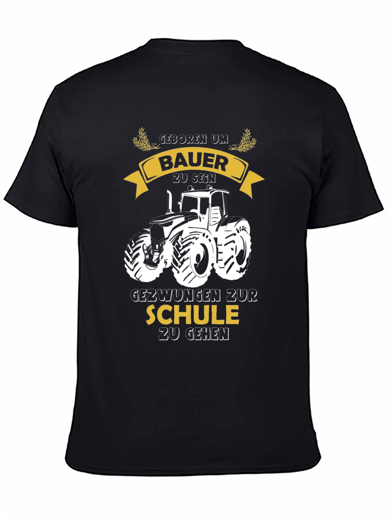 Farmer Born T-Shirt - Tractor Design