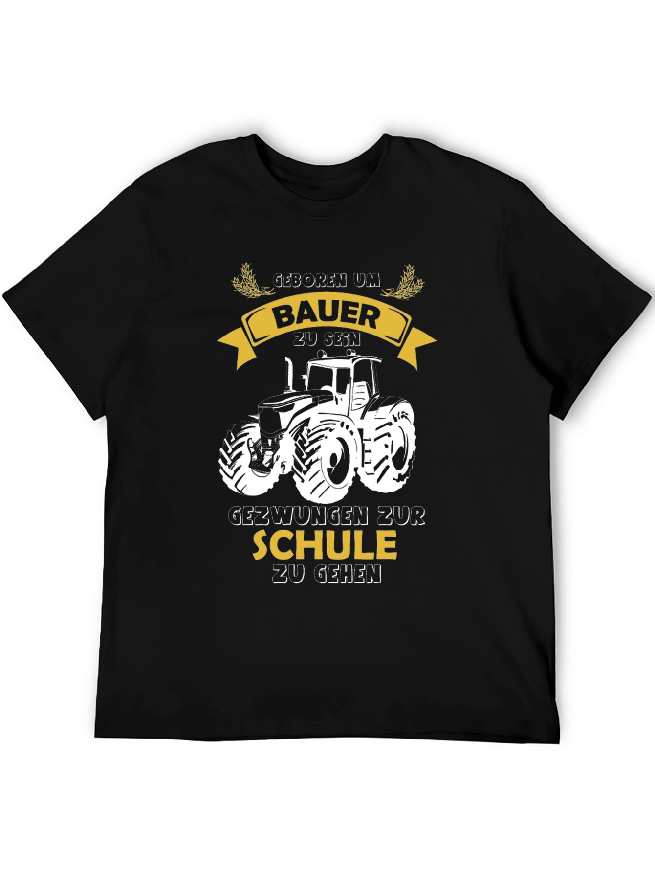 Farmer Born T-Shirt - Tractor Design