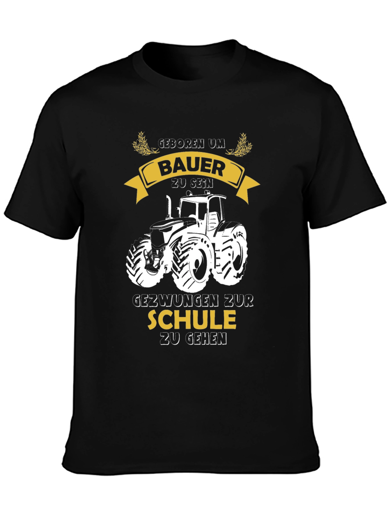 Farmer Born T-Shirt - Tractor Design