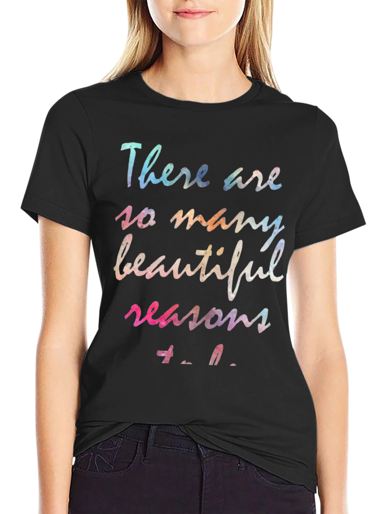 Beautiful Reasons Graphic Tee - Black