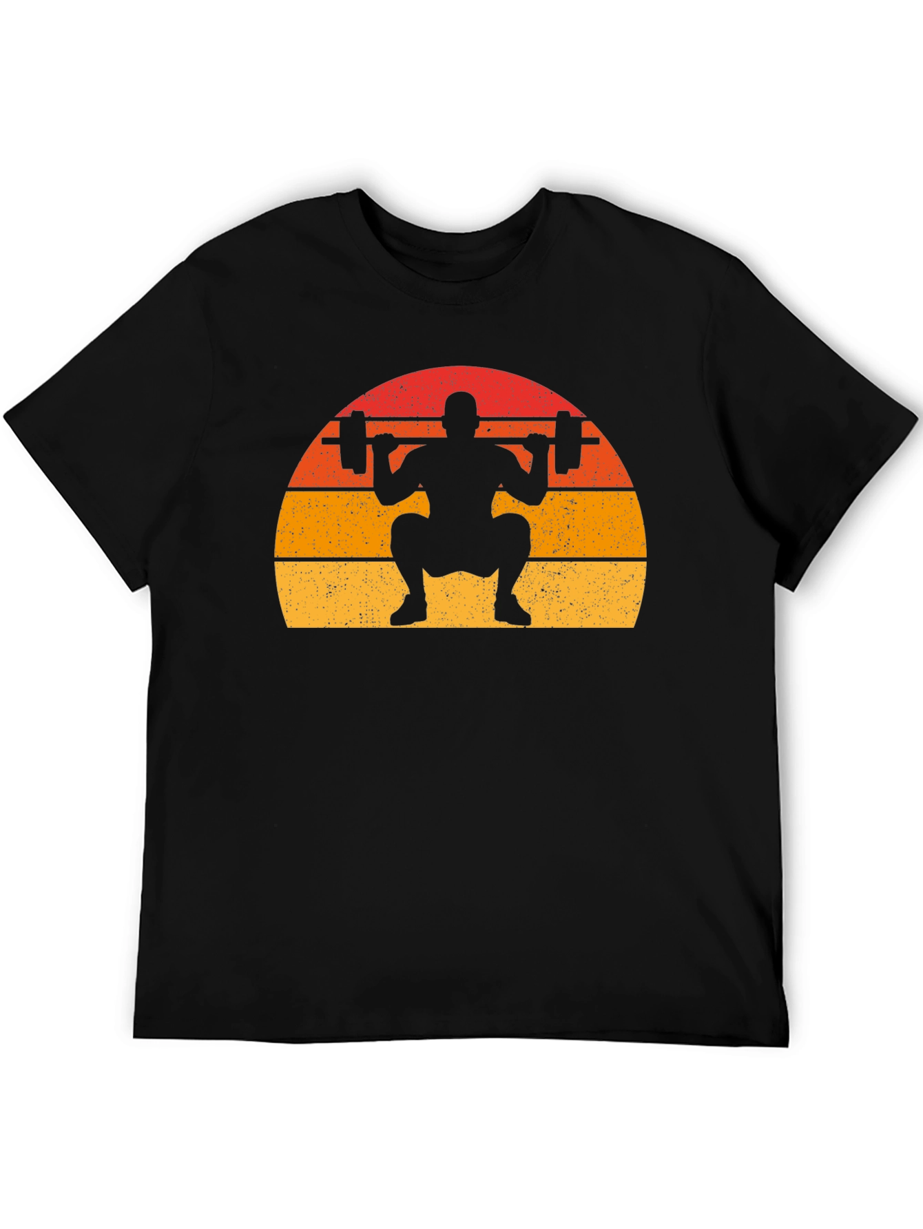 Retro Weightlifting Squat T-Shirt