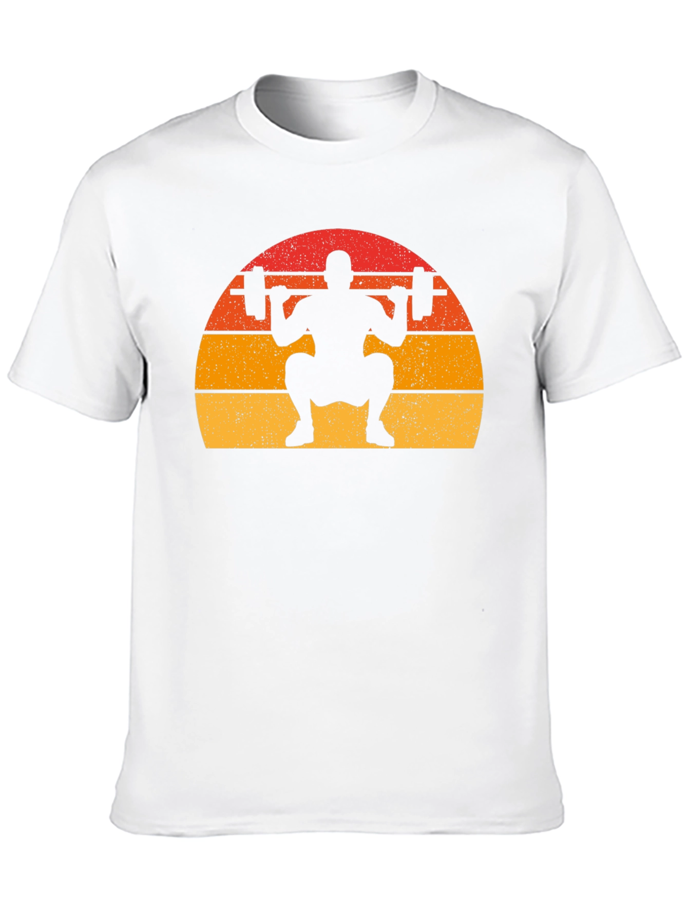 Retro Weightlifting Squat T-Shirt